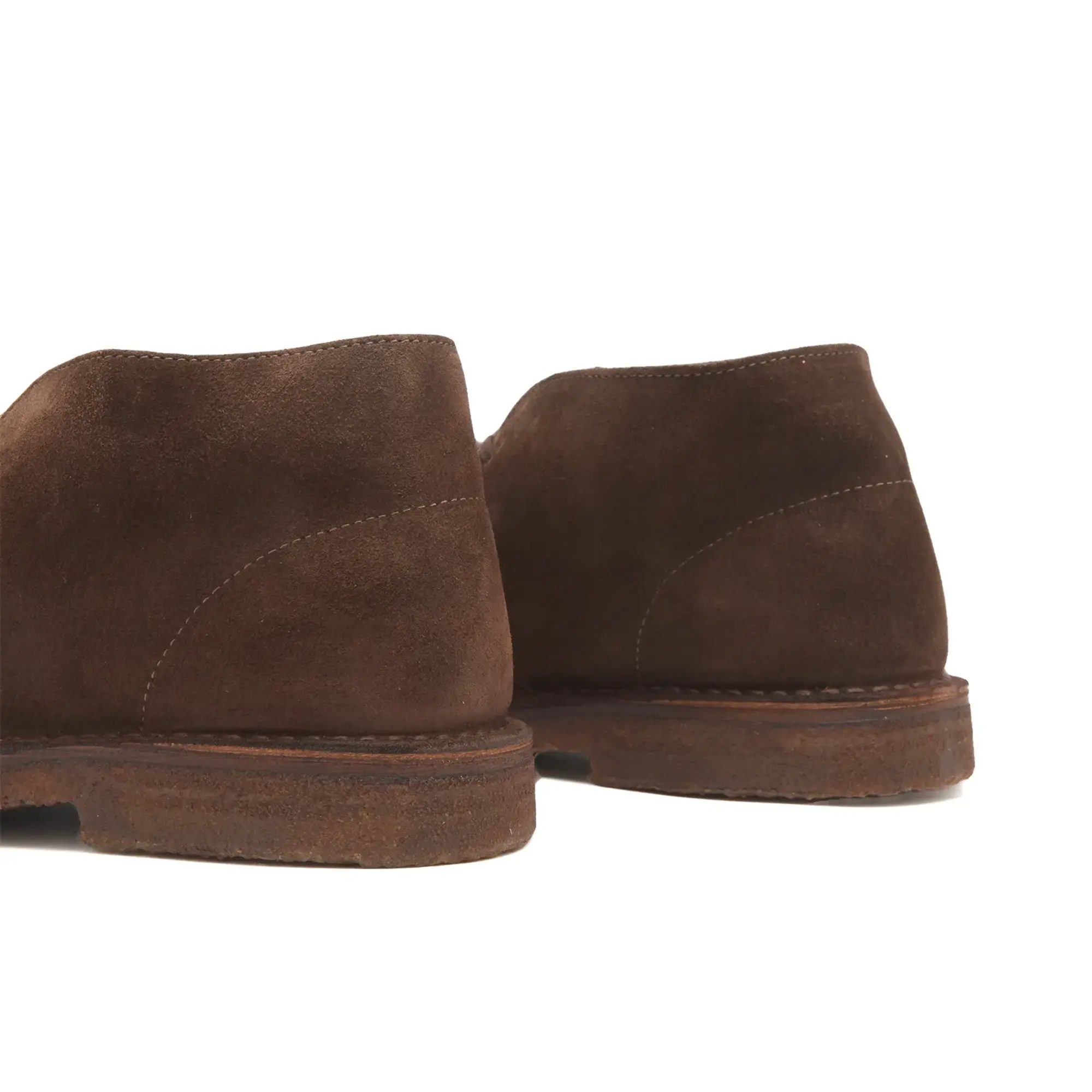 Drake's Men's Clifford Desert Boot Dark Brown Suede
