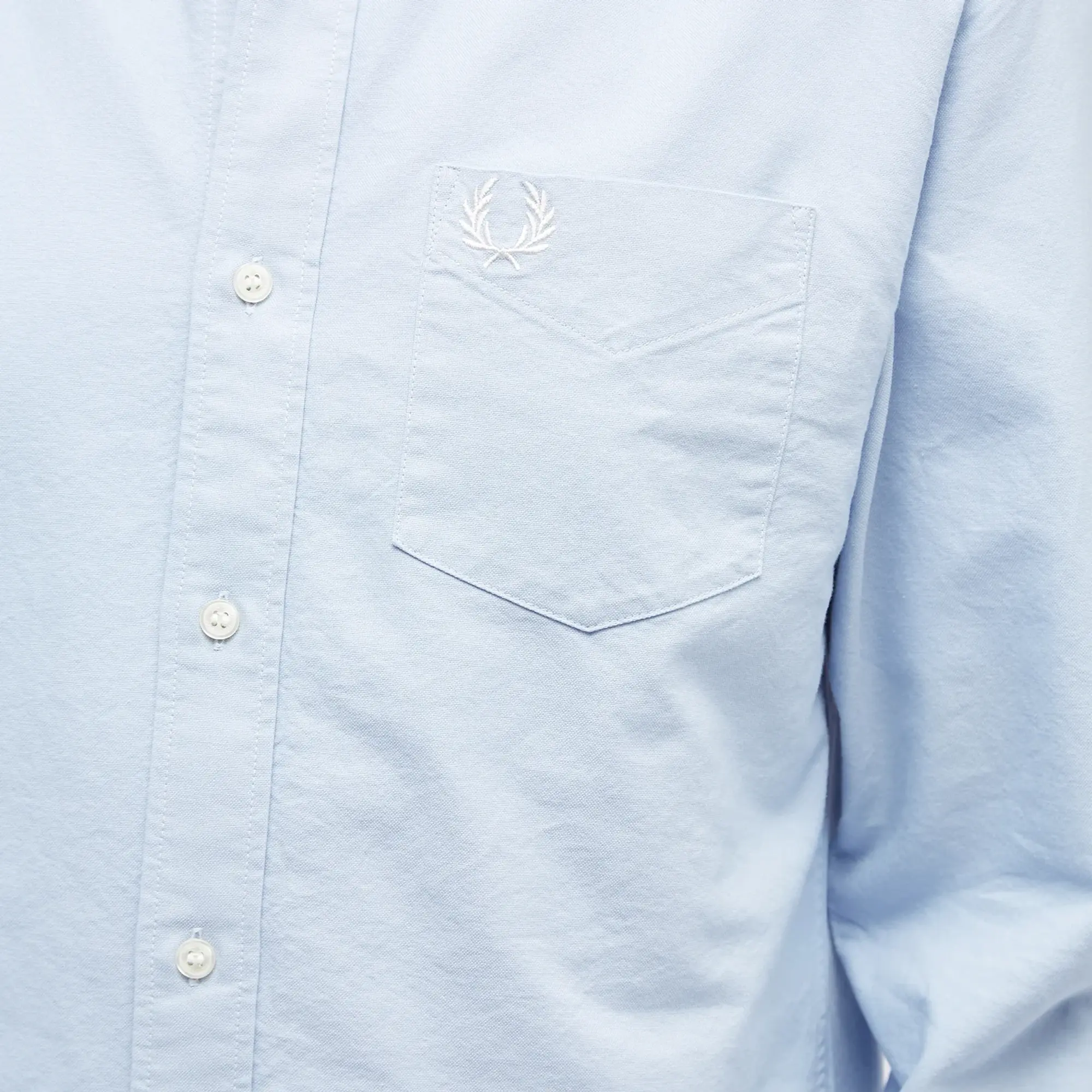 Fred Perry Men's Oxford Shirt Light Smoke