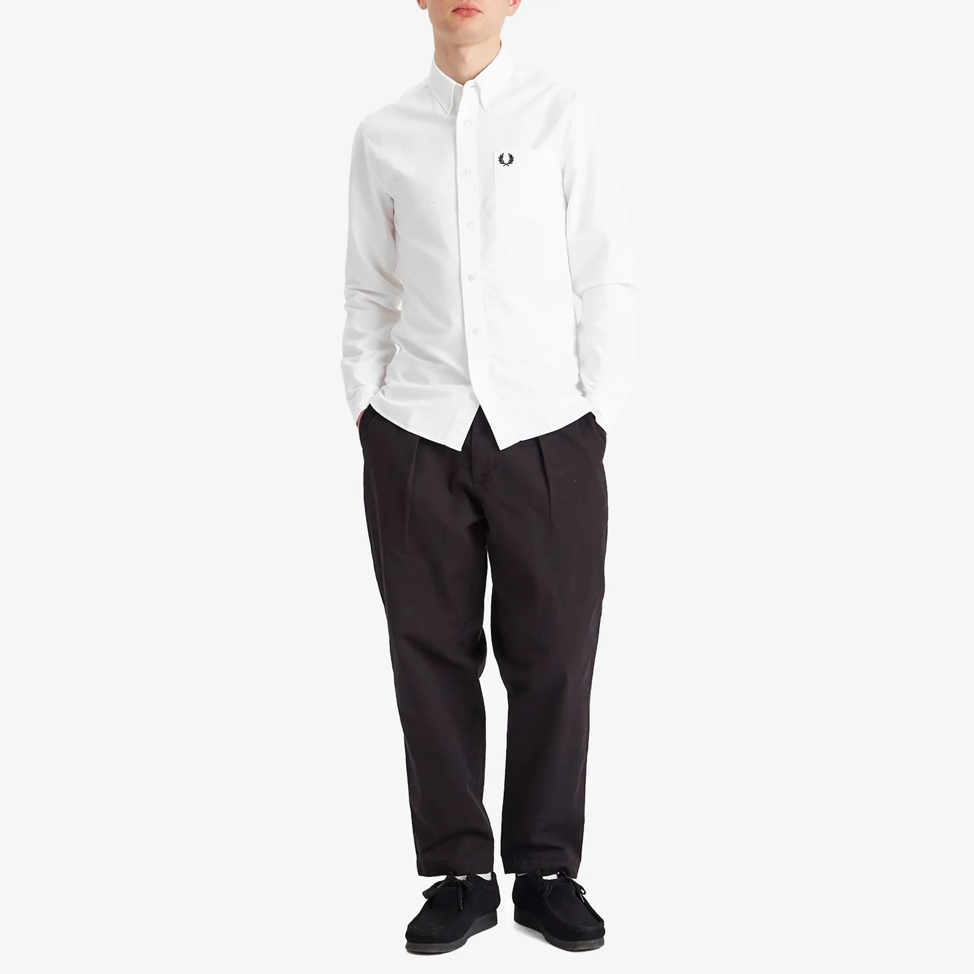 Fred Perry Men's Oxford Shirt White