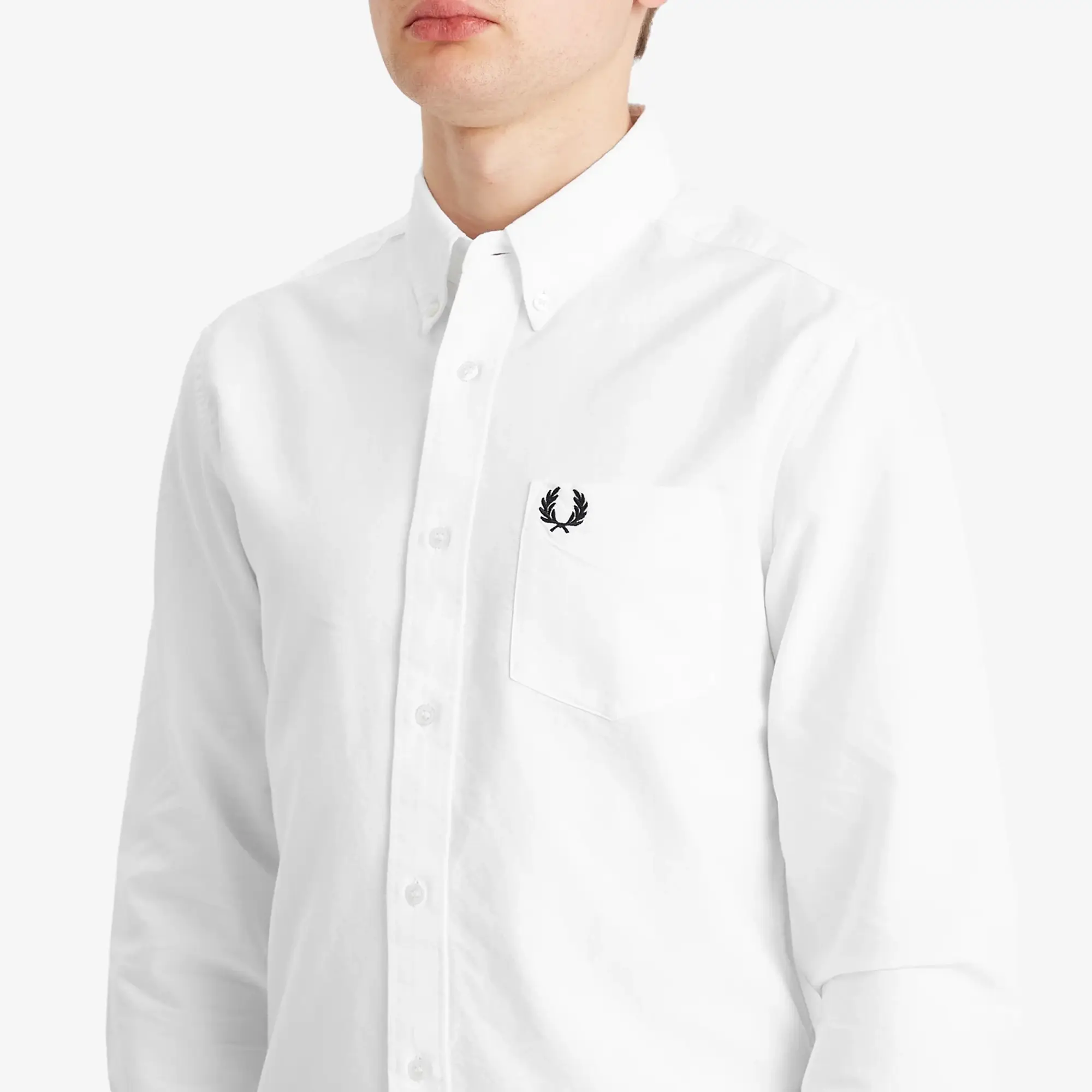 Fred Perry Men's Oxford Shirt White