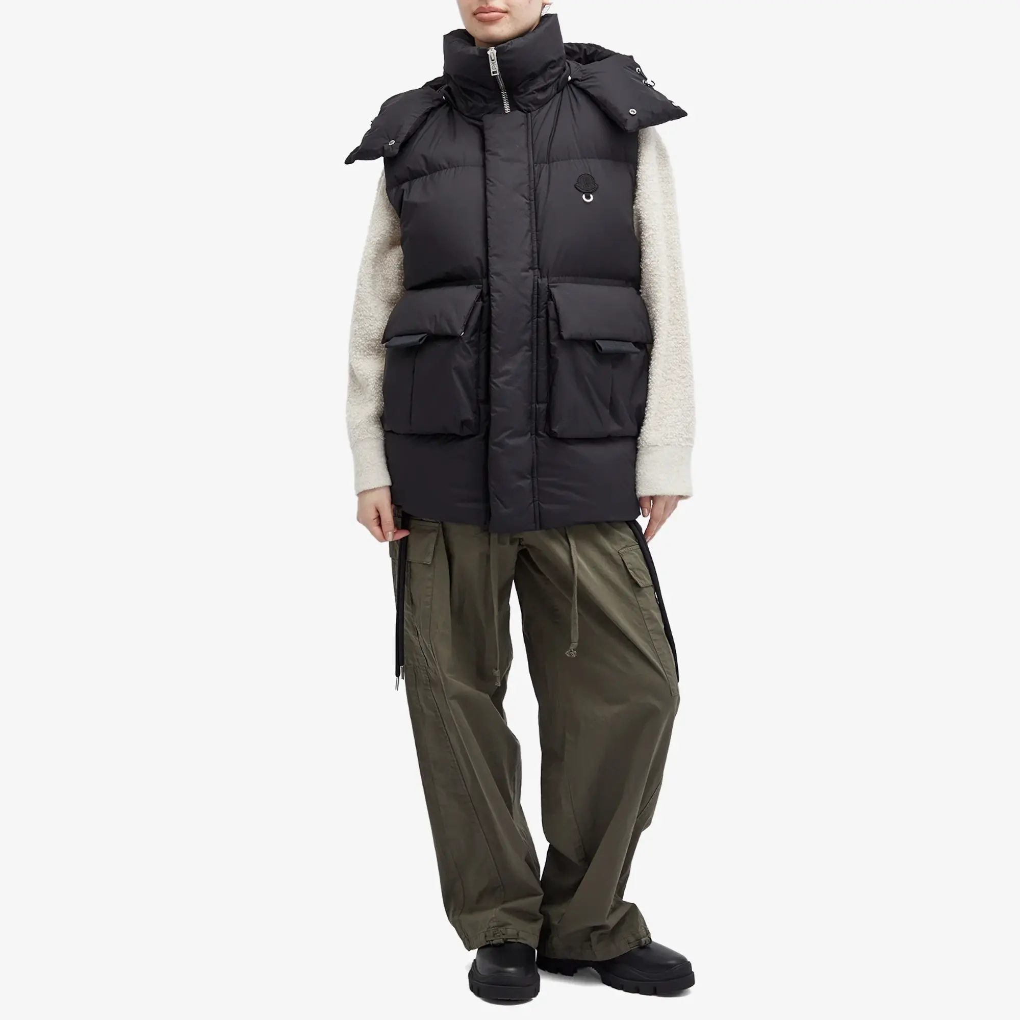 Moncler Women's Genius x Willow Smith Sabela Vest Black