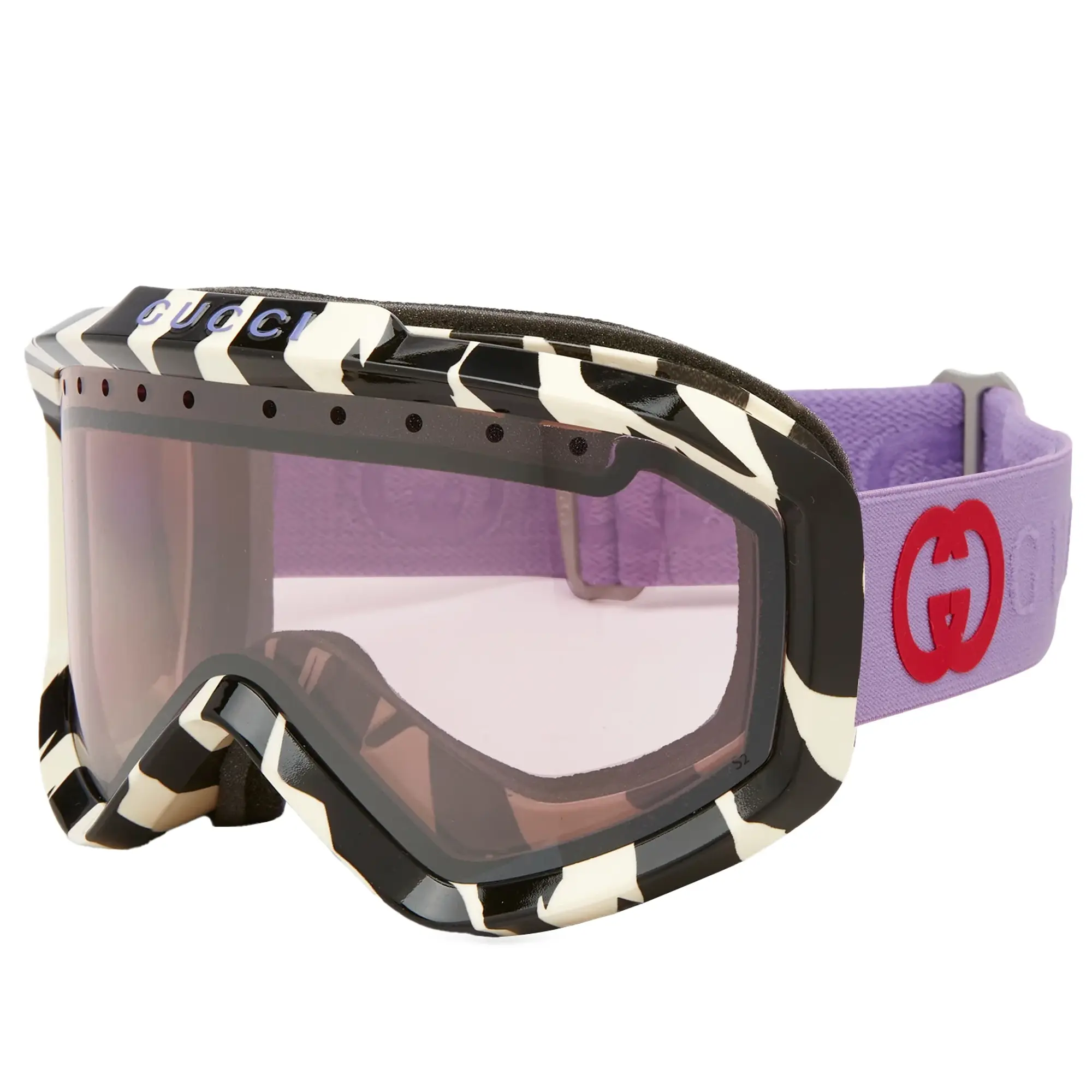 Gucci Ski Mask Ivory/Violet/Silver