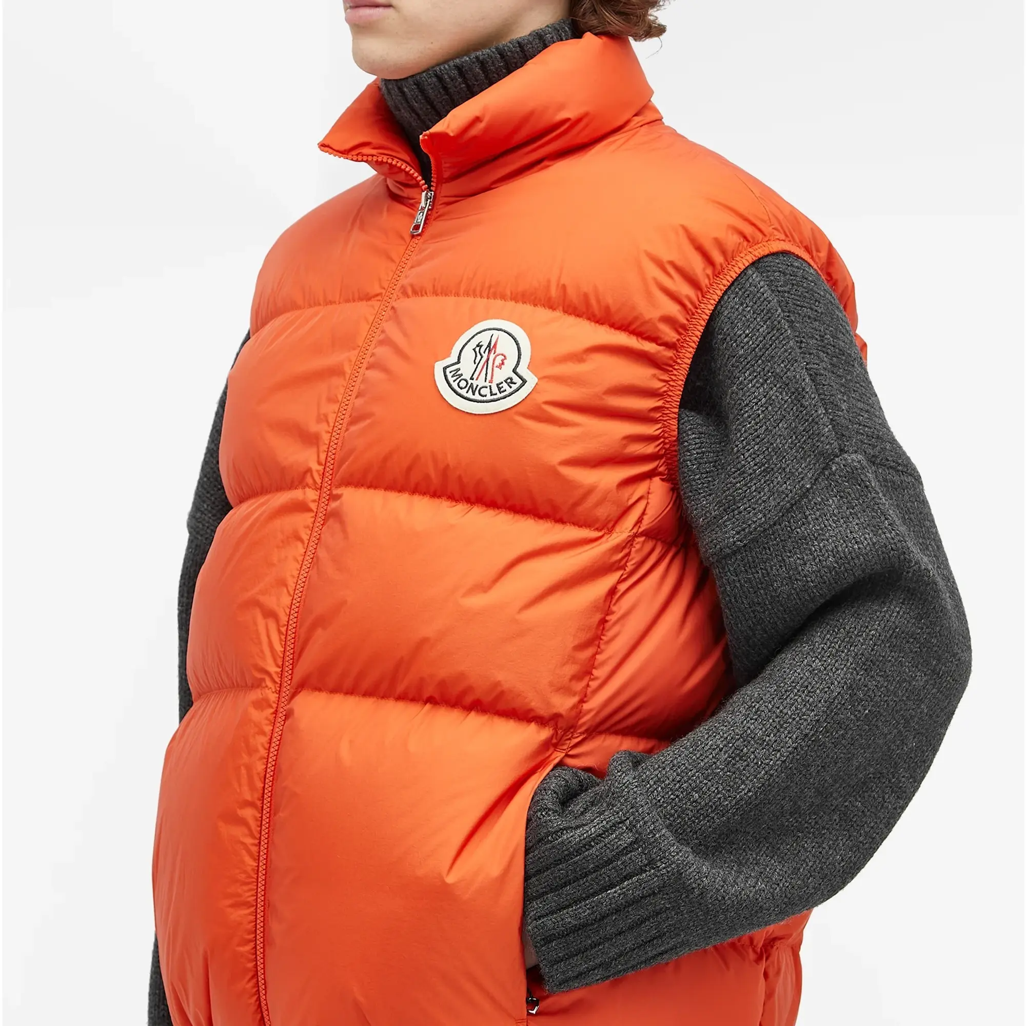Moncler Men's Almaz Vest Orange