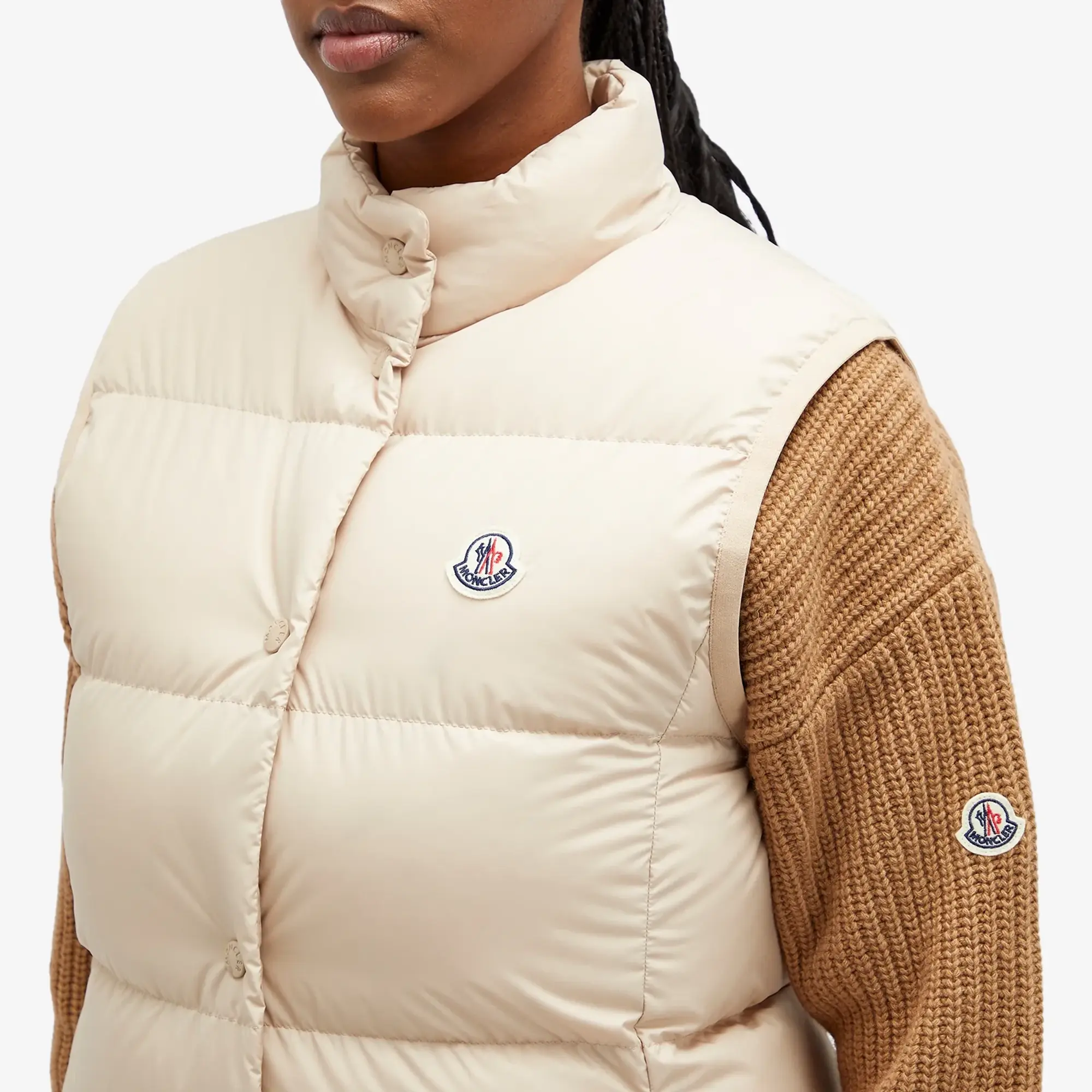 Moncler Women's Badia Vest Beige