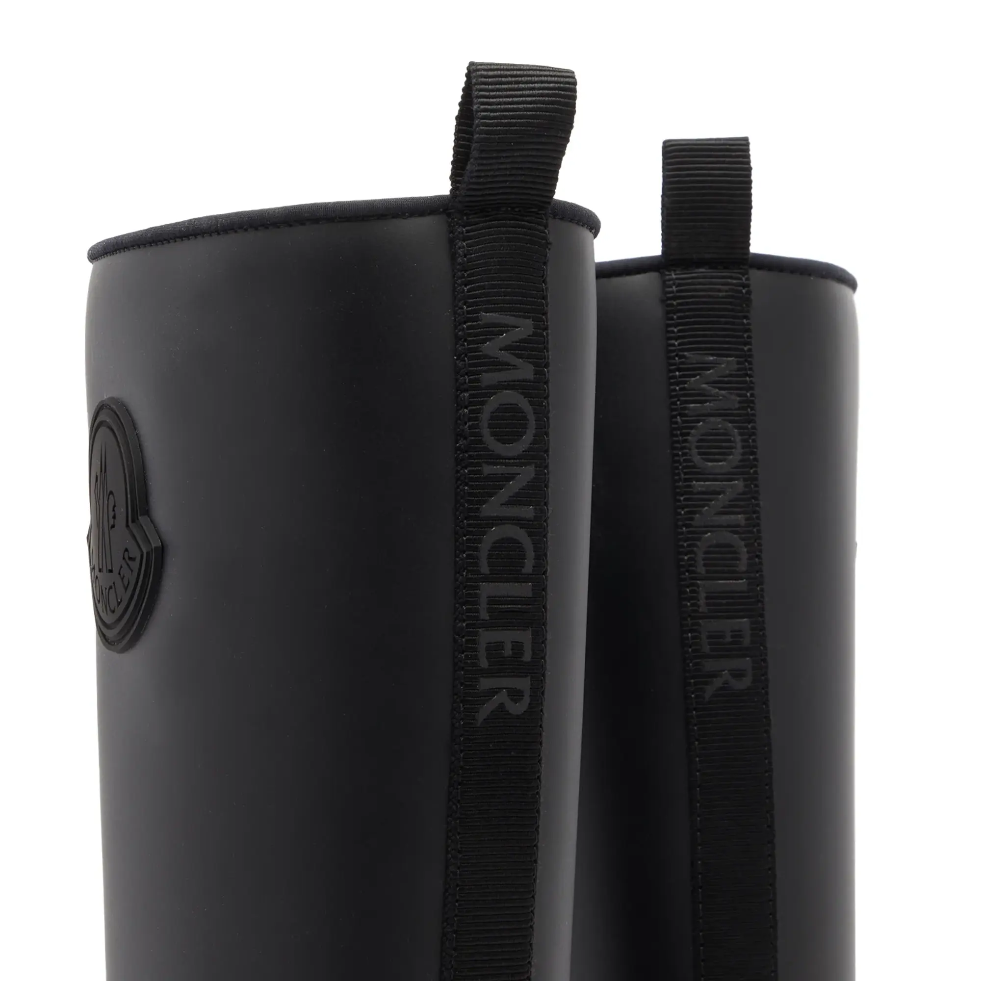 Moncler Women's Kickstream High Rain Boots Black
