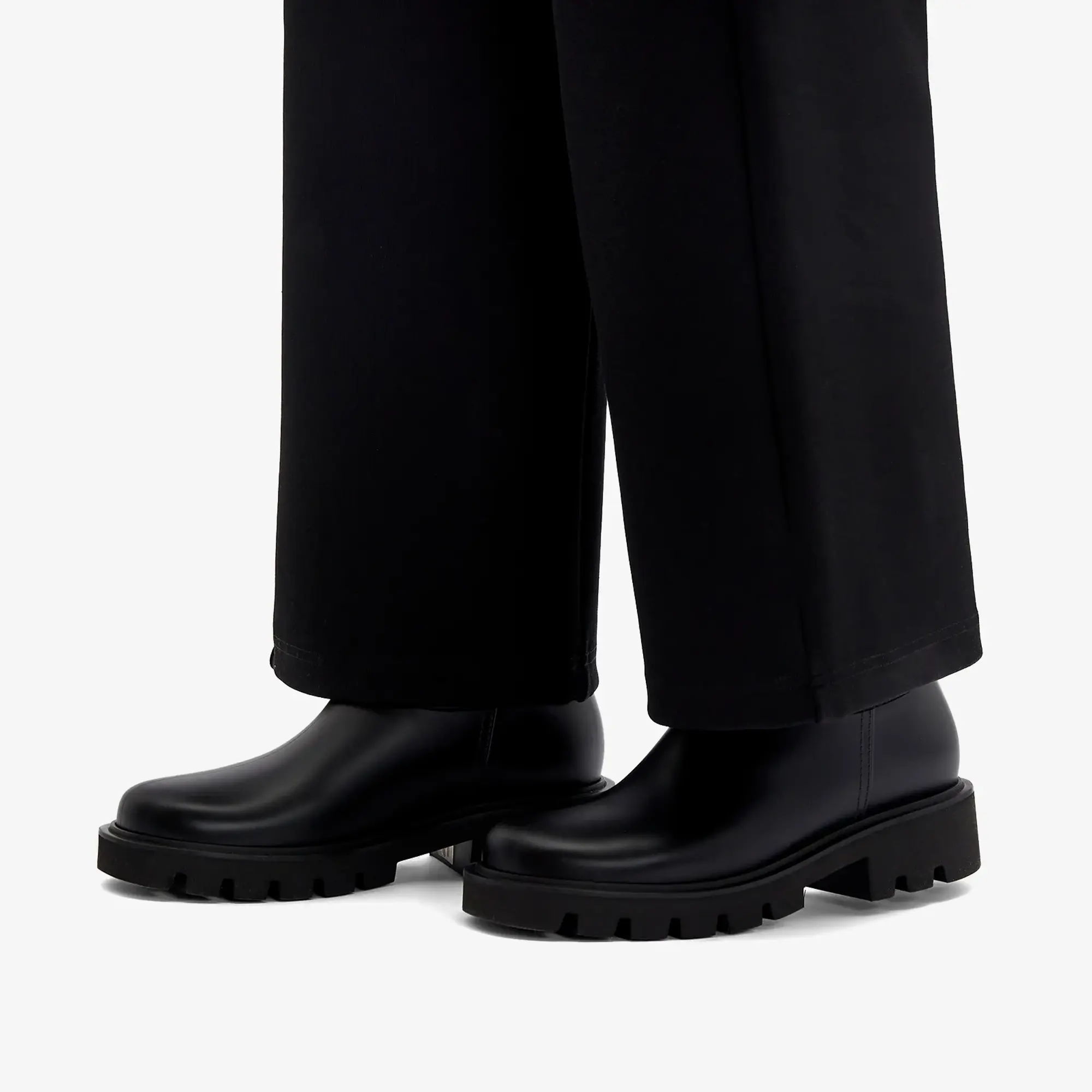 Moncler Women's Kickstream High Rain Boots Black