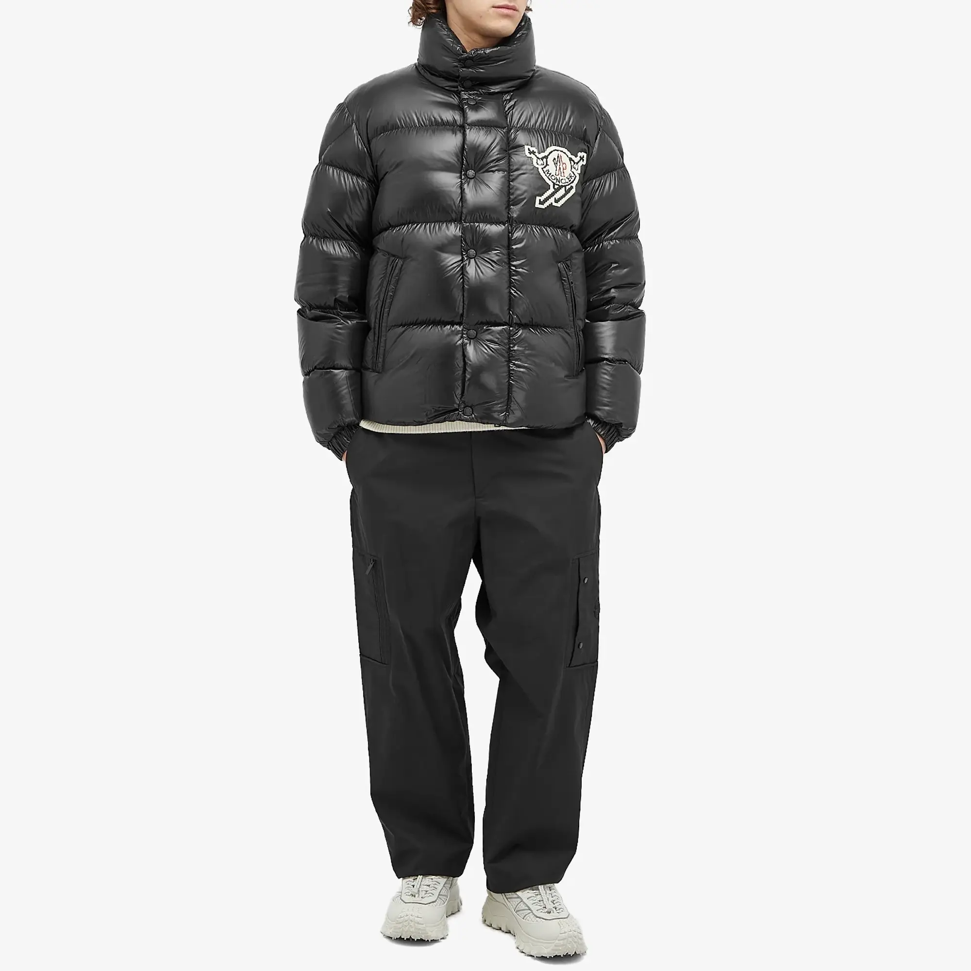 Moncler Men's Technical Cargo Pants Black