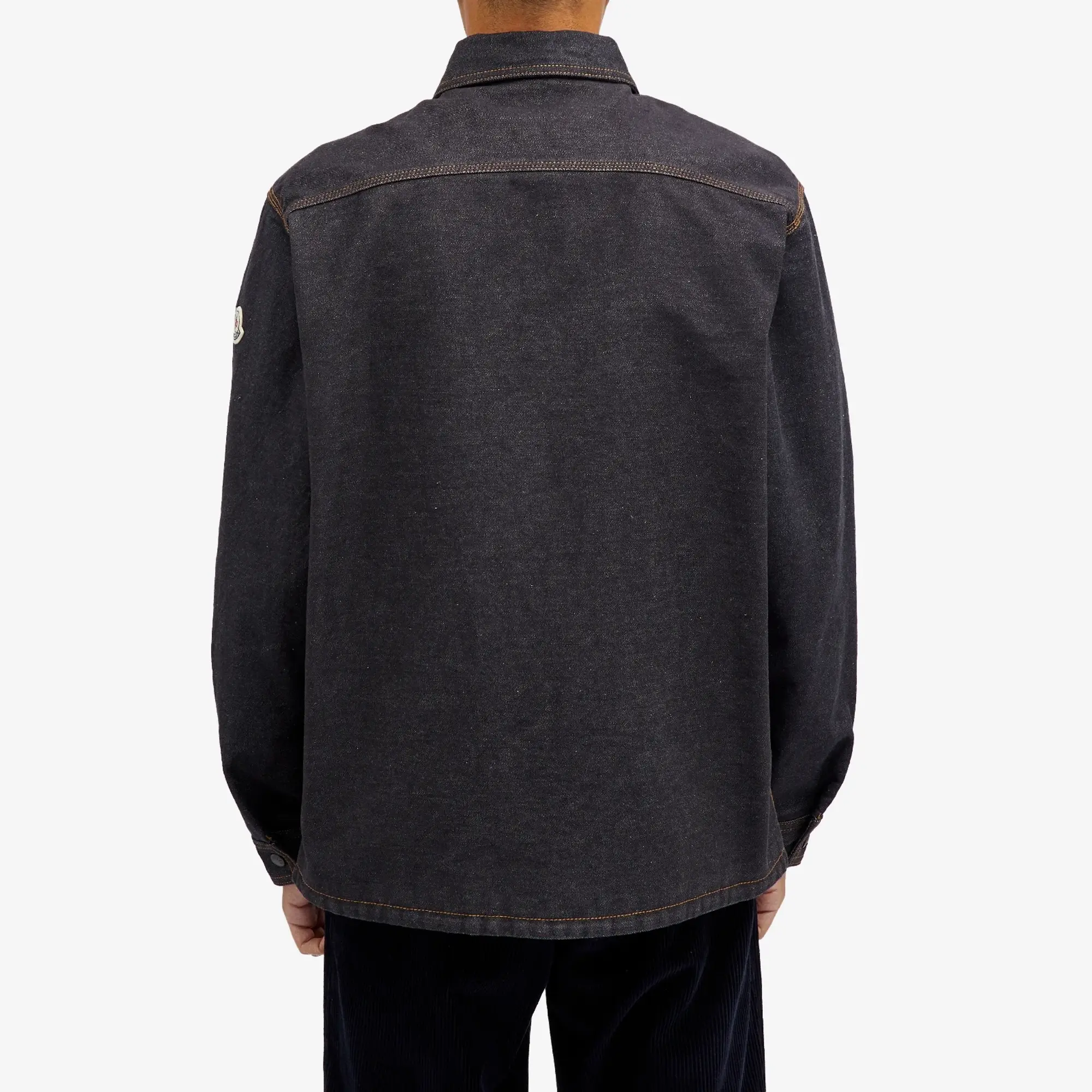 Moncler Men's Shirt Blue Denim