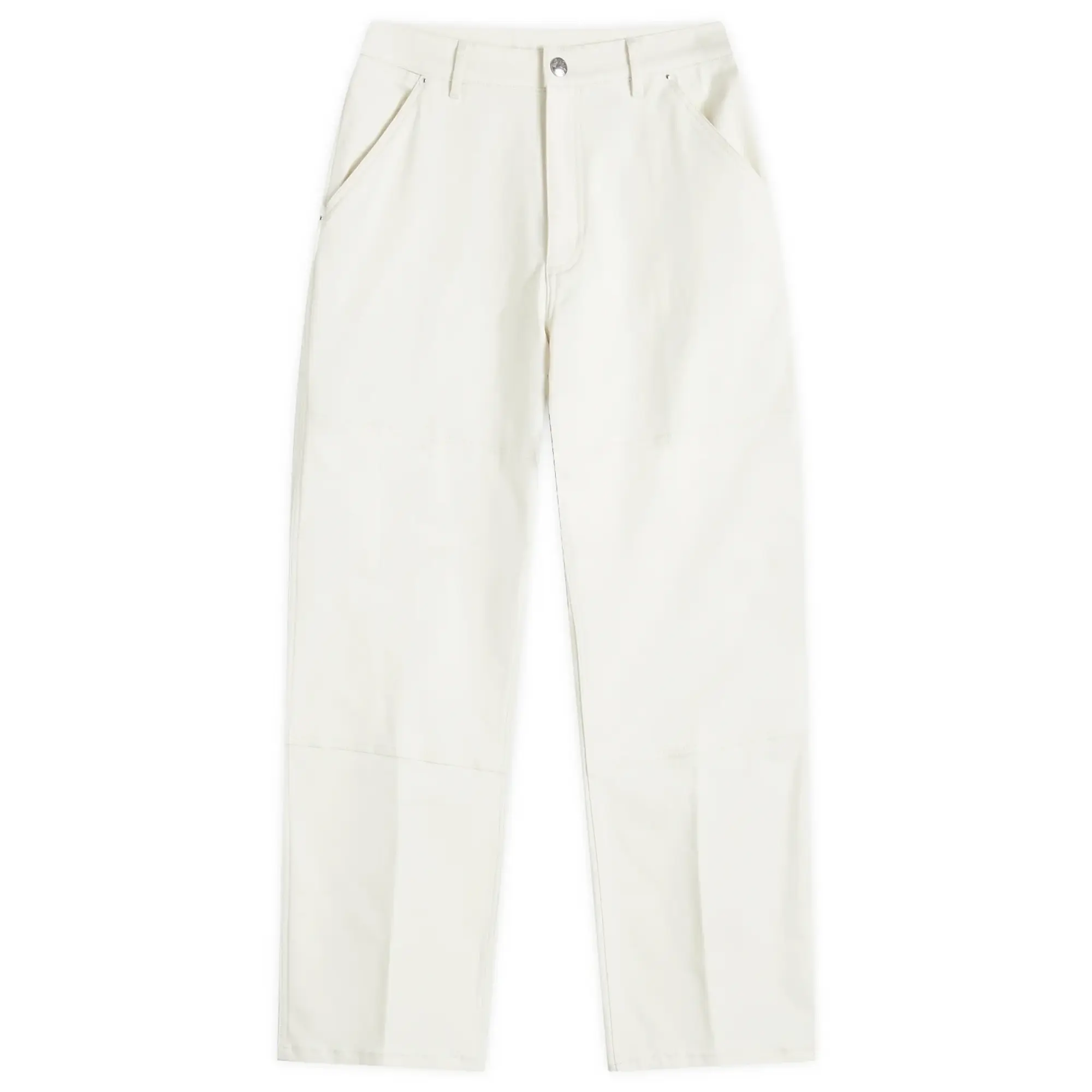 Moncler Men's Canvas Carpenter Trousers White
