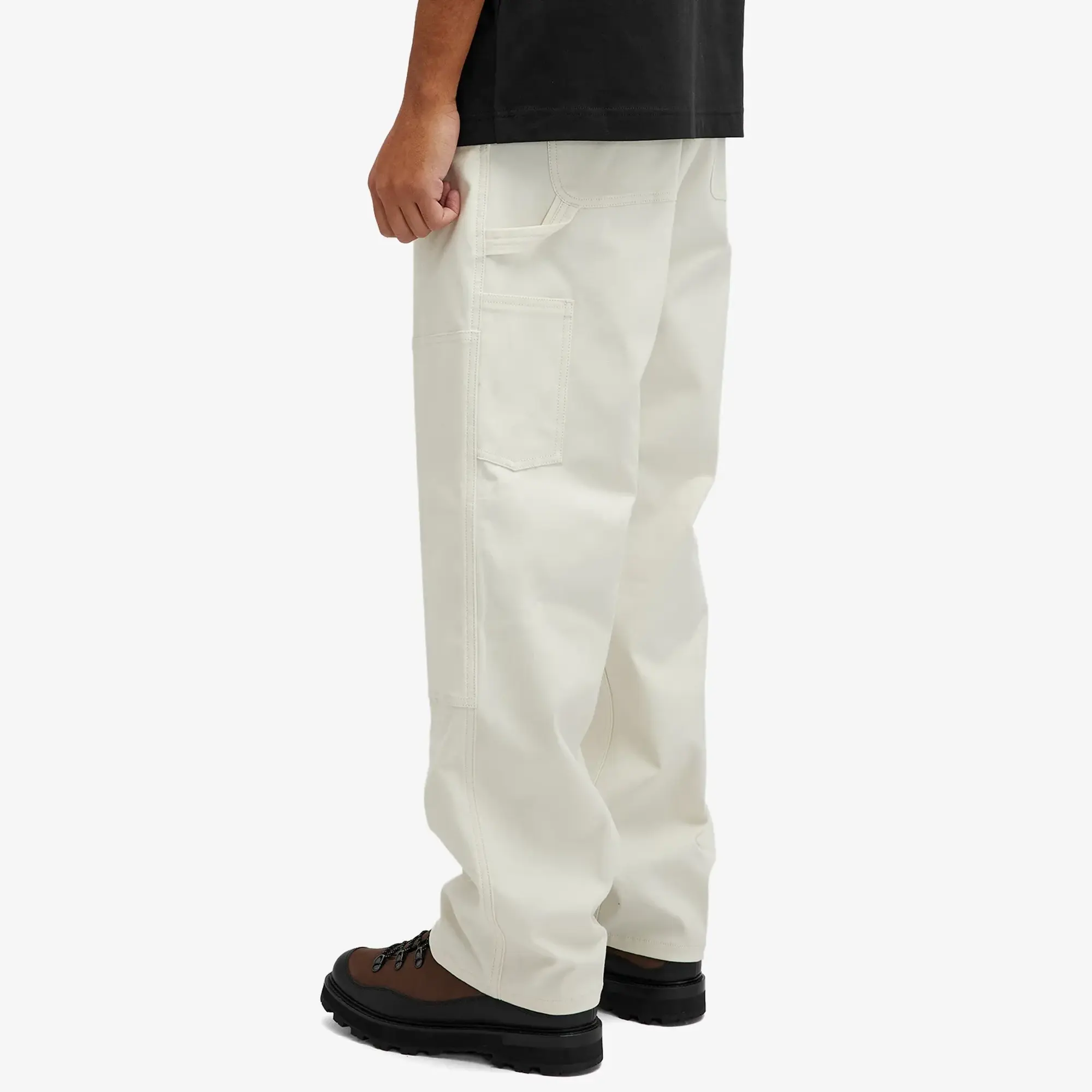 Moncler Men's Canvas Carpenter Trousers White
