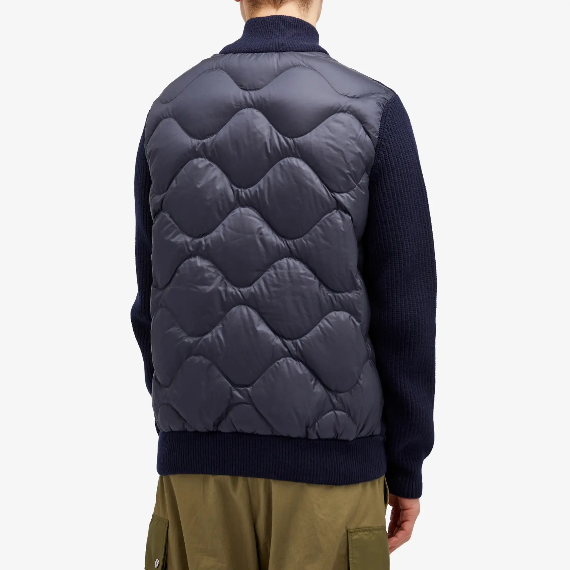 Moncler Men's Wool Zip Through Caridgan Navy