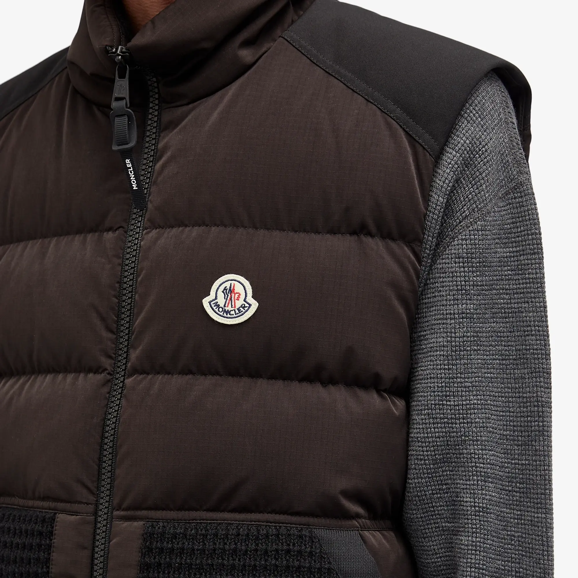 Moncler Men's Larci Rip Stop Vest Black