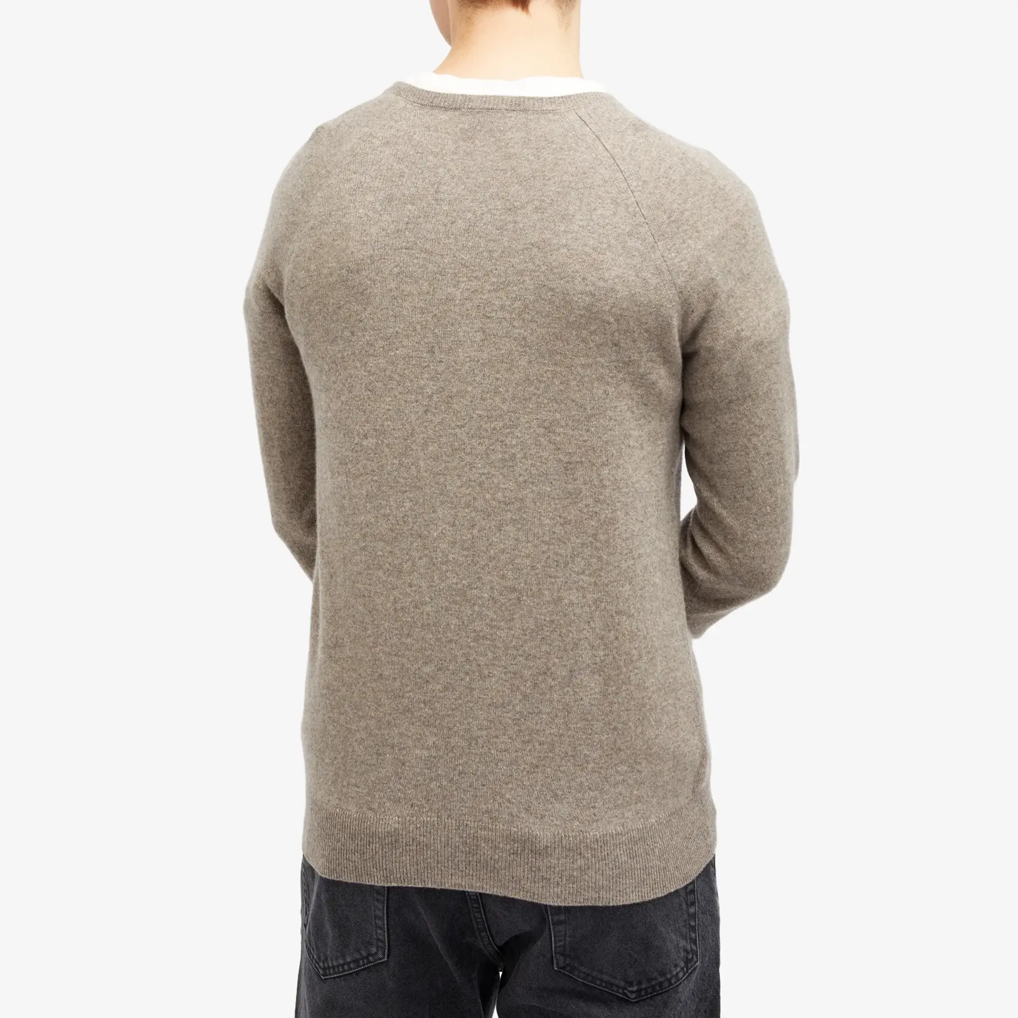 Saint Laurent Men's Cashmere Crew Neck Jumper Taupe