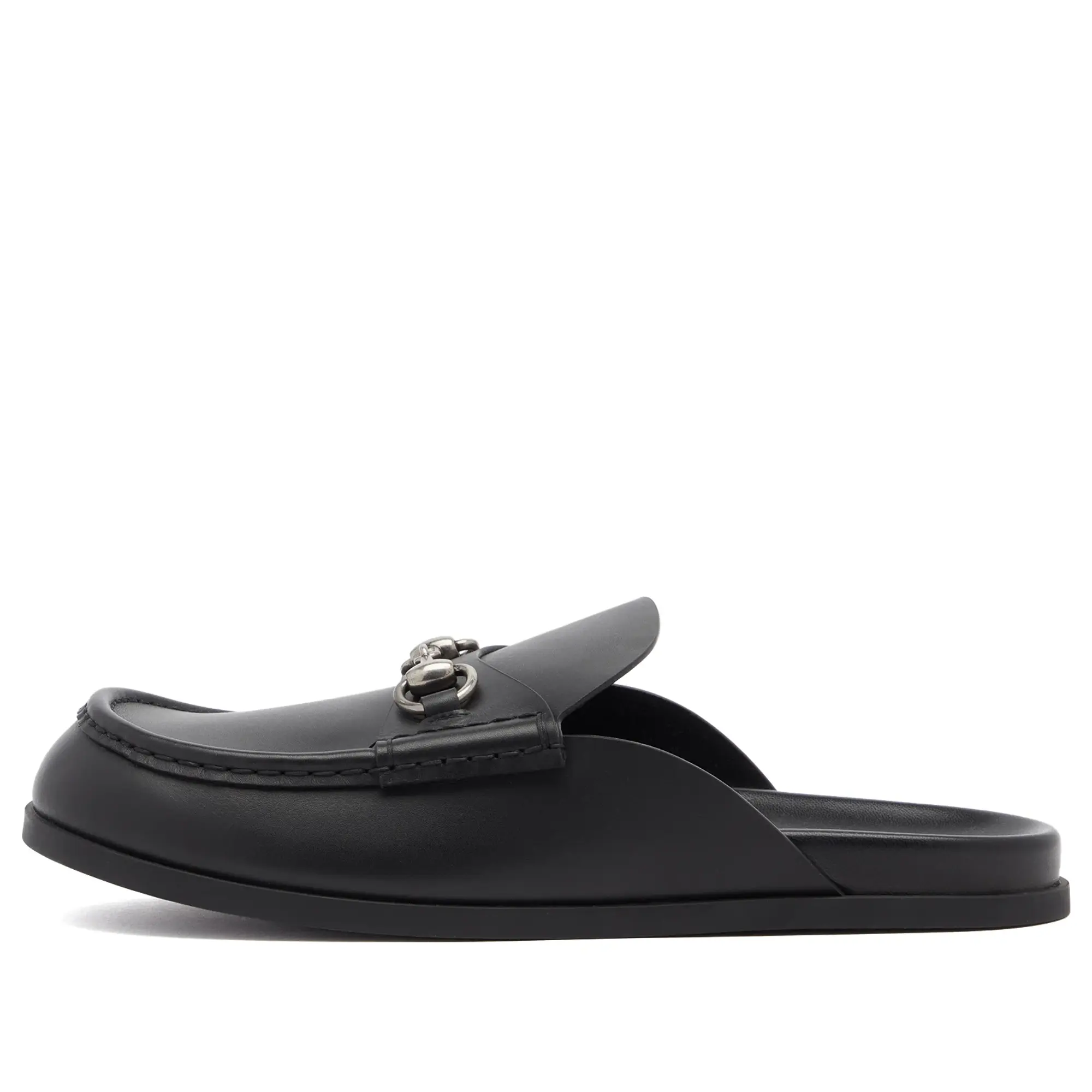 Gucci Men's Rhein Horse Bit Mule Black