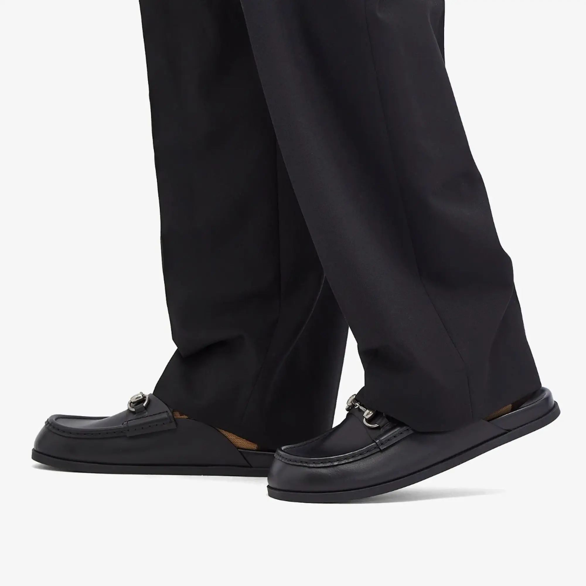 Gucci Men's Rhein Horse Bit Mule Black