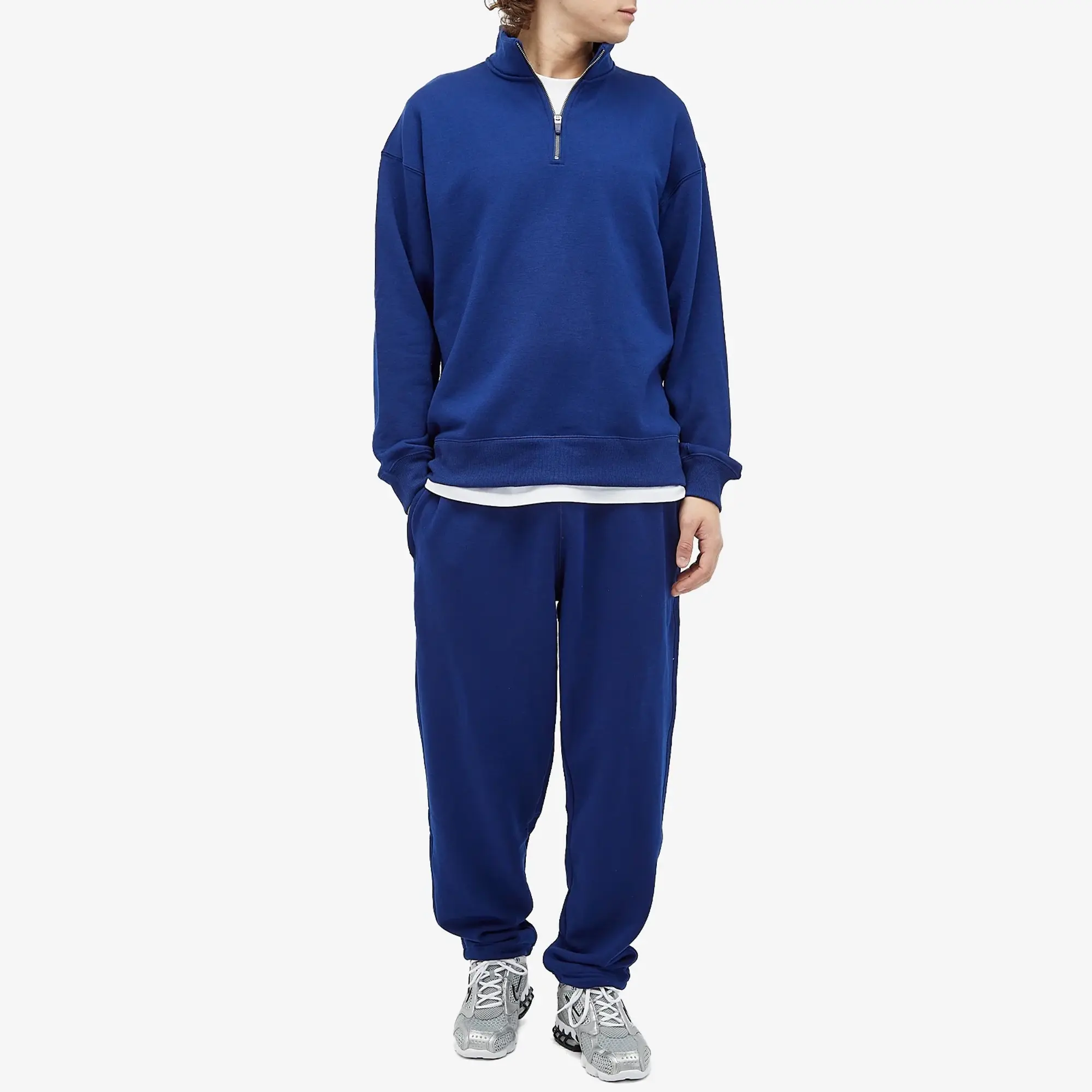 Nike Wool Classics Quarter Zip Top Blue Void
