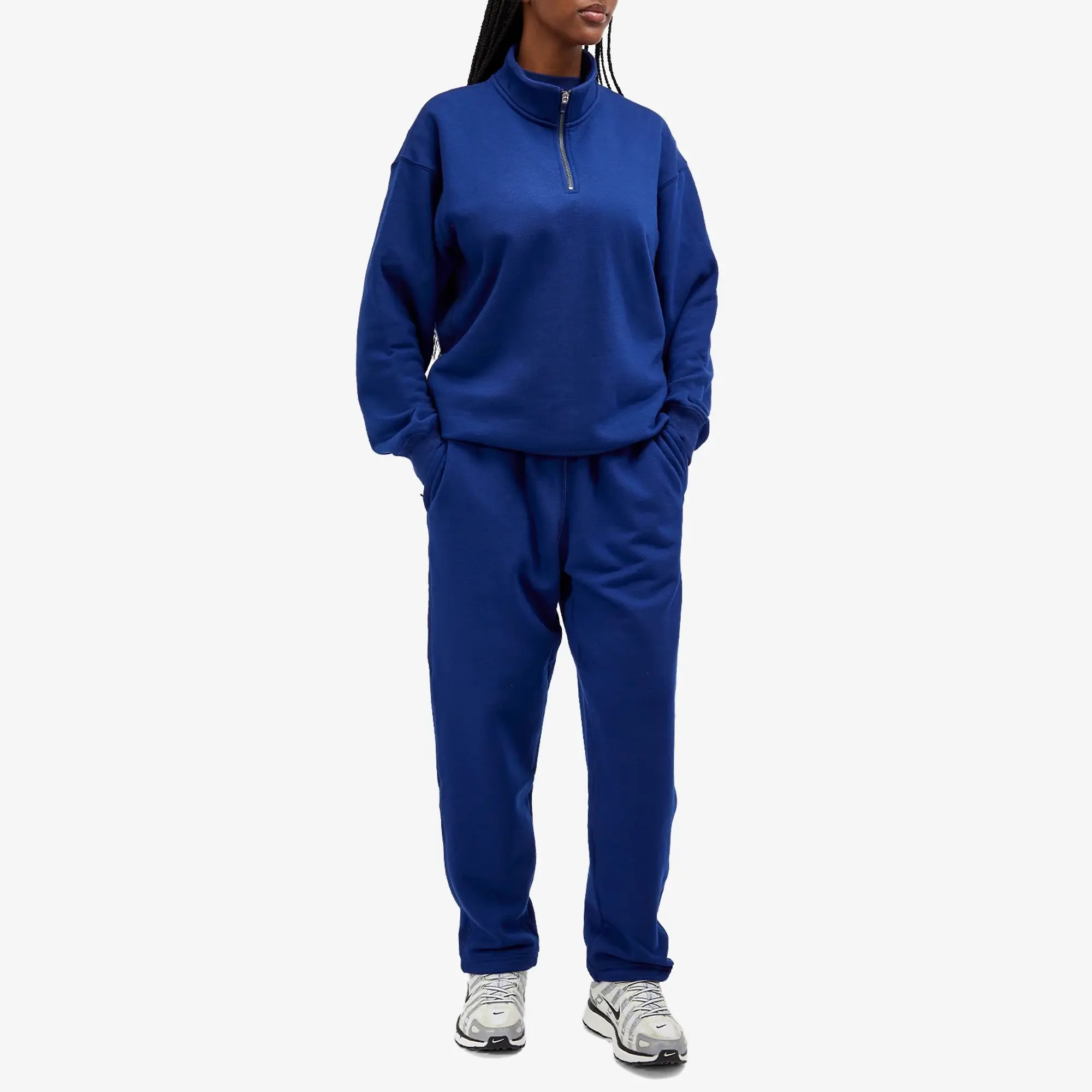 Nike Wool Classics Quarter Zip Top Blue Void