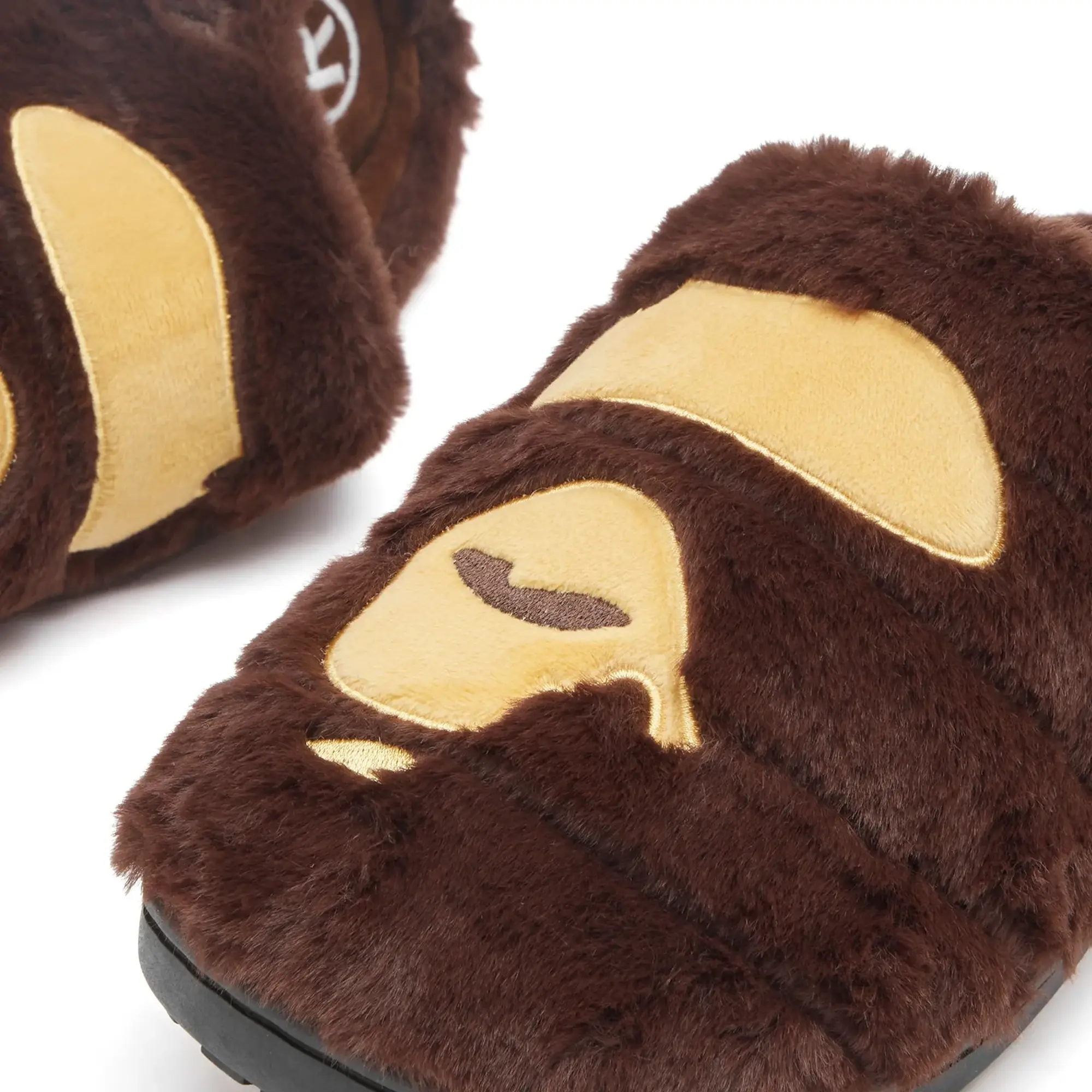 A Bathing Ape Men's x Subu Puffer Sandals Brown
