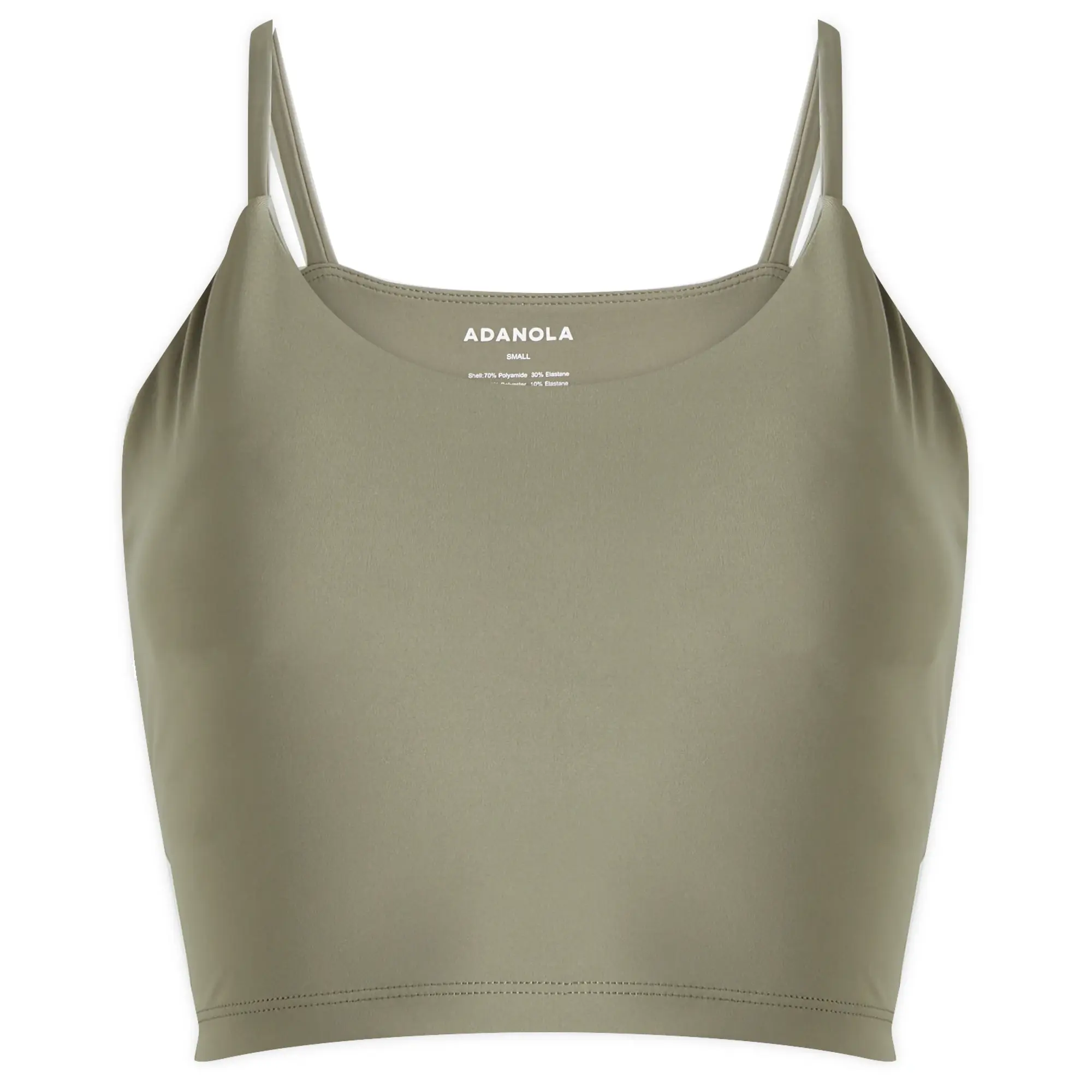 Adanola Women's Ultimate Tank Bra Top Olive Green