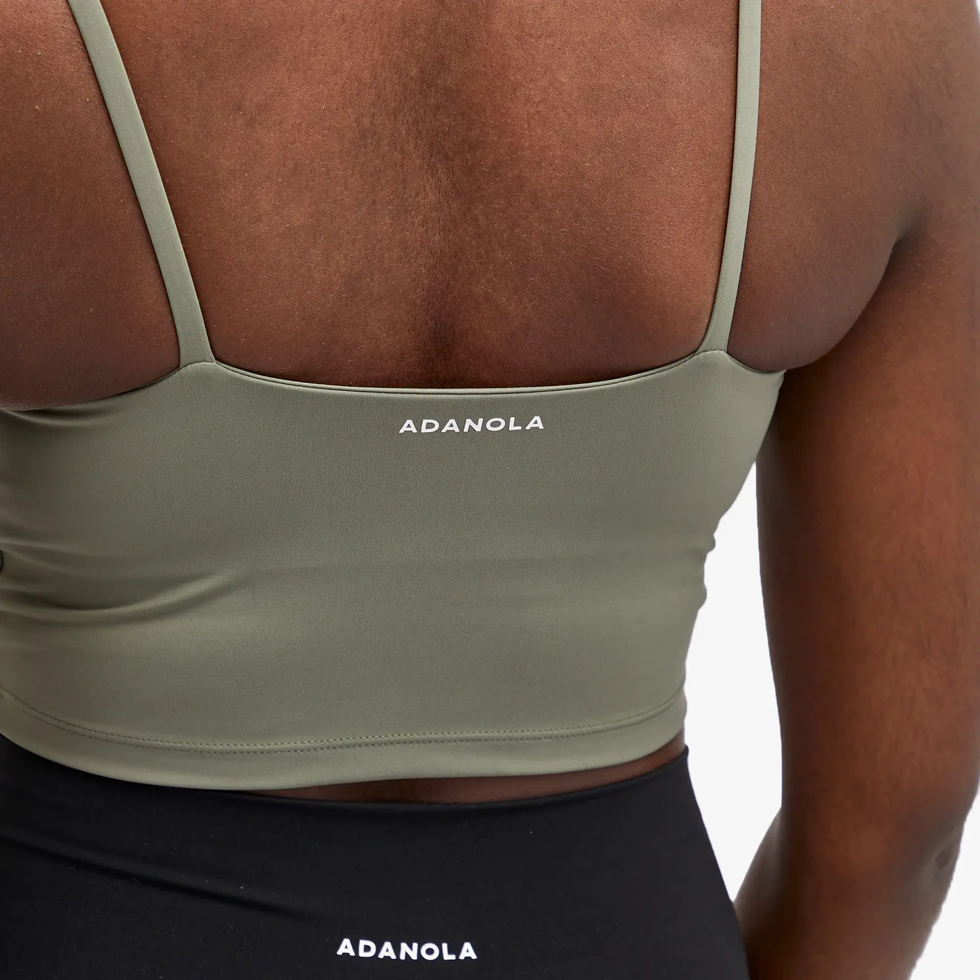 Adanola Women's Ultimate Tank Bra Top Olive Green