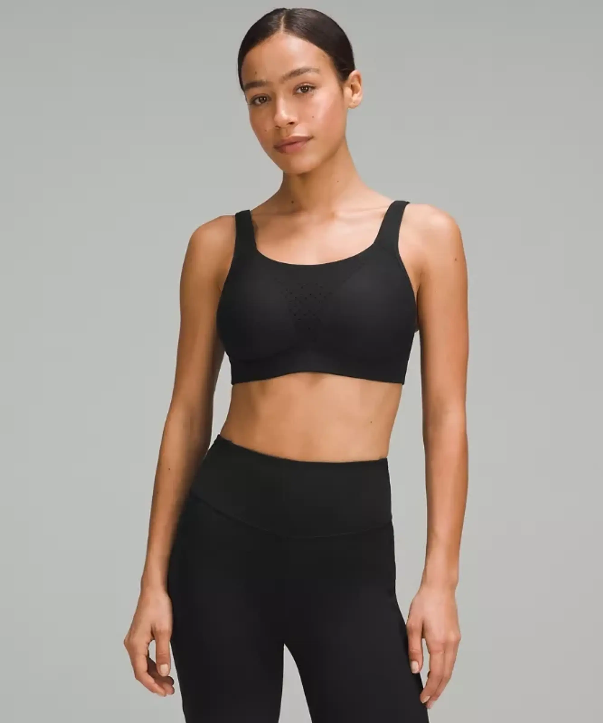lululemon – Women's Run Times Sports Bra High Support, B-G Cups – Color Black – Size 38D
