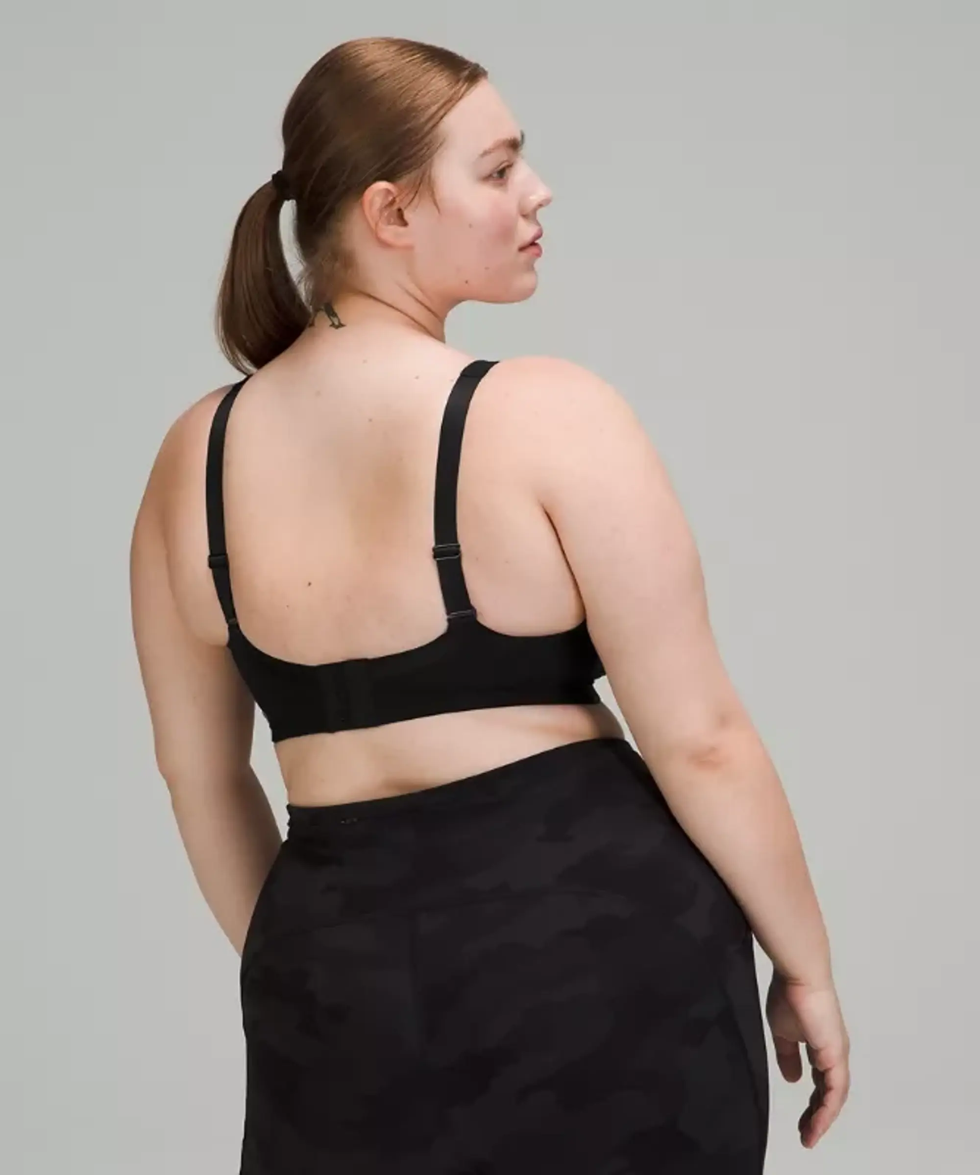 lululemon – Women's Run Times Sports Bra High Support, B-G Cups – Color Black – Size 38D