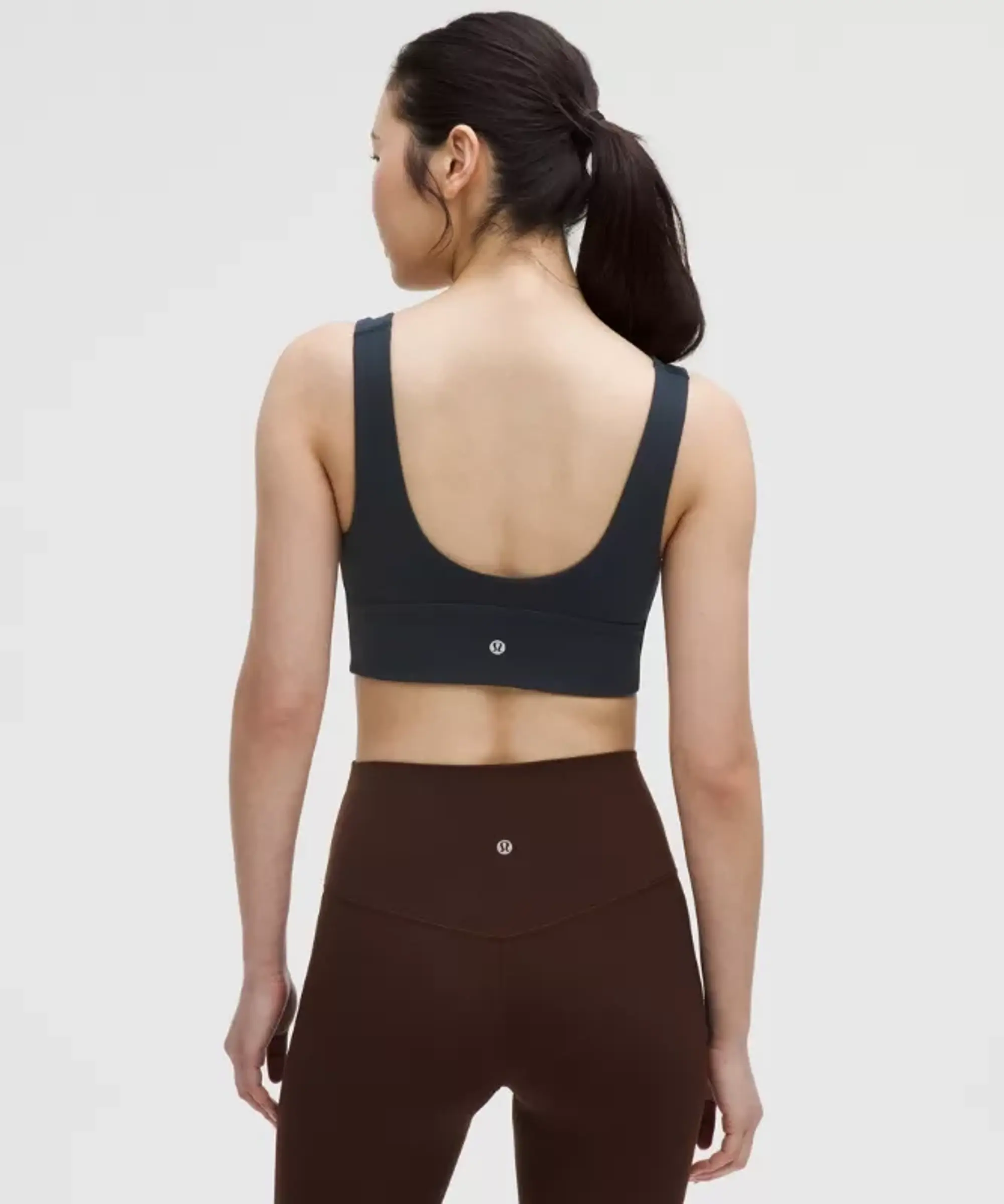 lululemon – Women's Align V-Neck Sports Bra Light Support, C/D Cup – Color Blue – Size 10