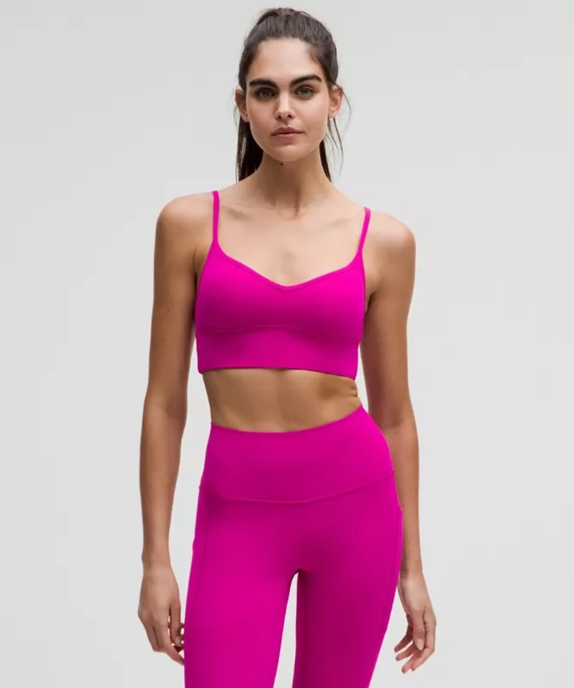 lululemon – Women's Align Sweetheart Sports Bra Light Support, A/B Cup – Color Pink – Size 10