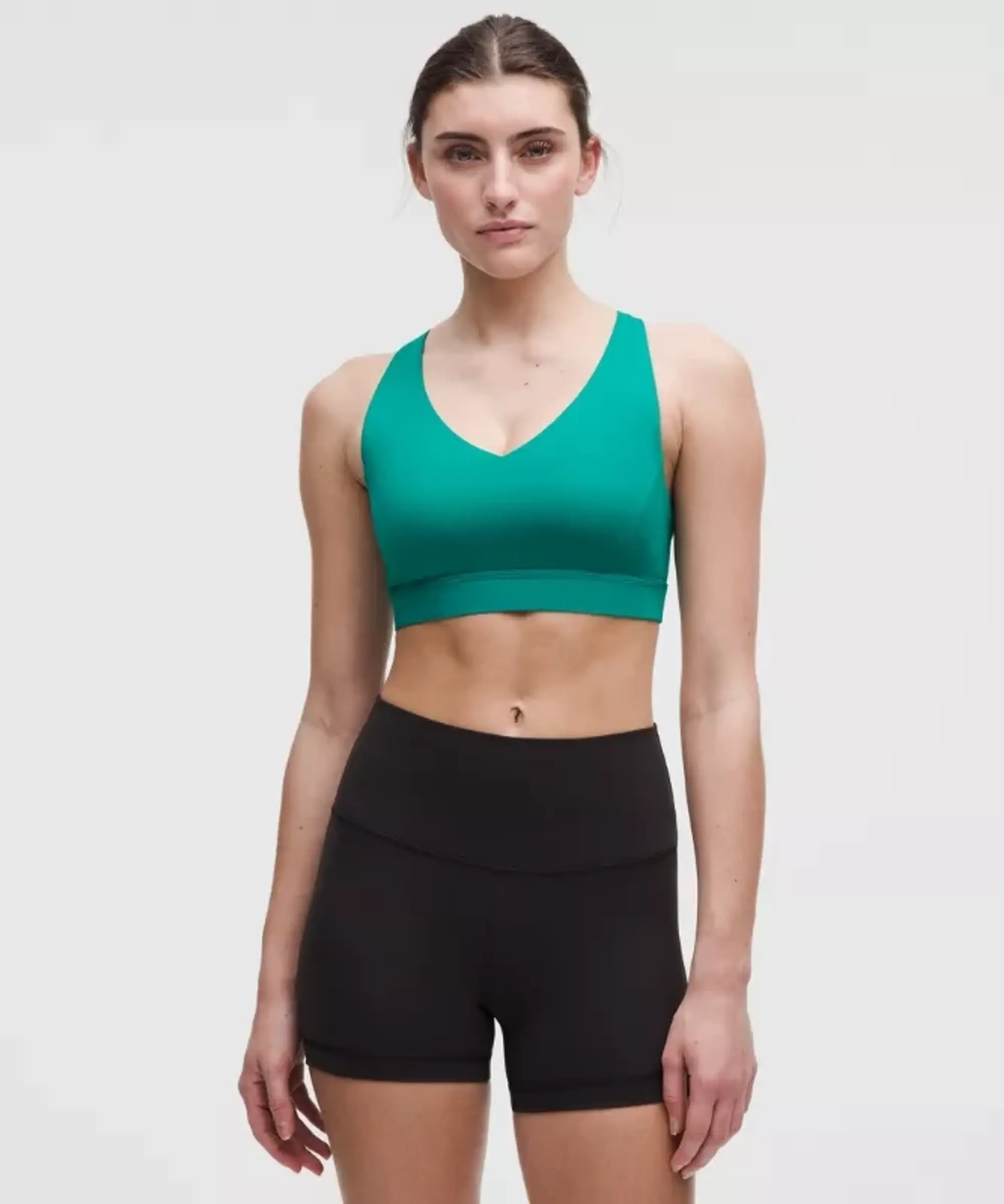 lululemon – Women's Envital Sports Bra Medium Support, B/C Cup – Color Green – Size 10