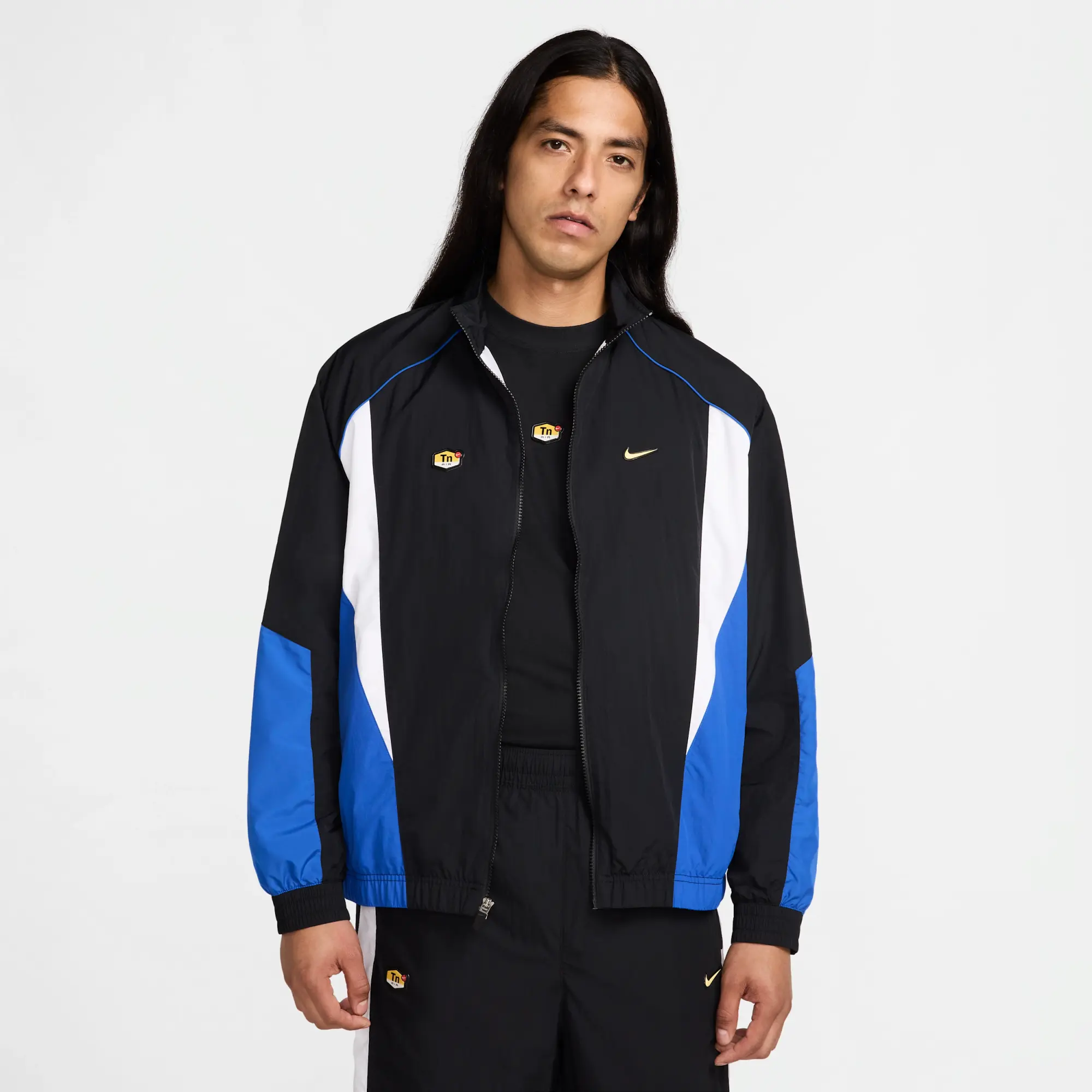 Nike Sportswear Men's Woven Track Jacket - Black - Nylon