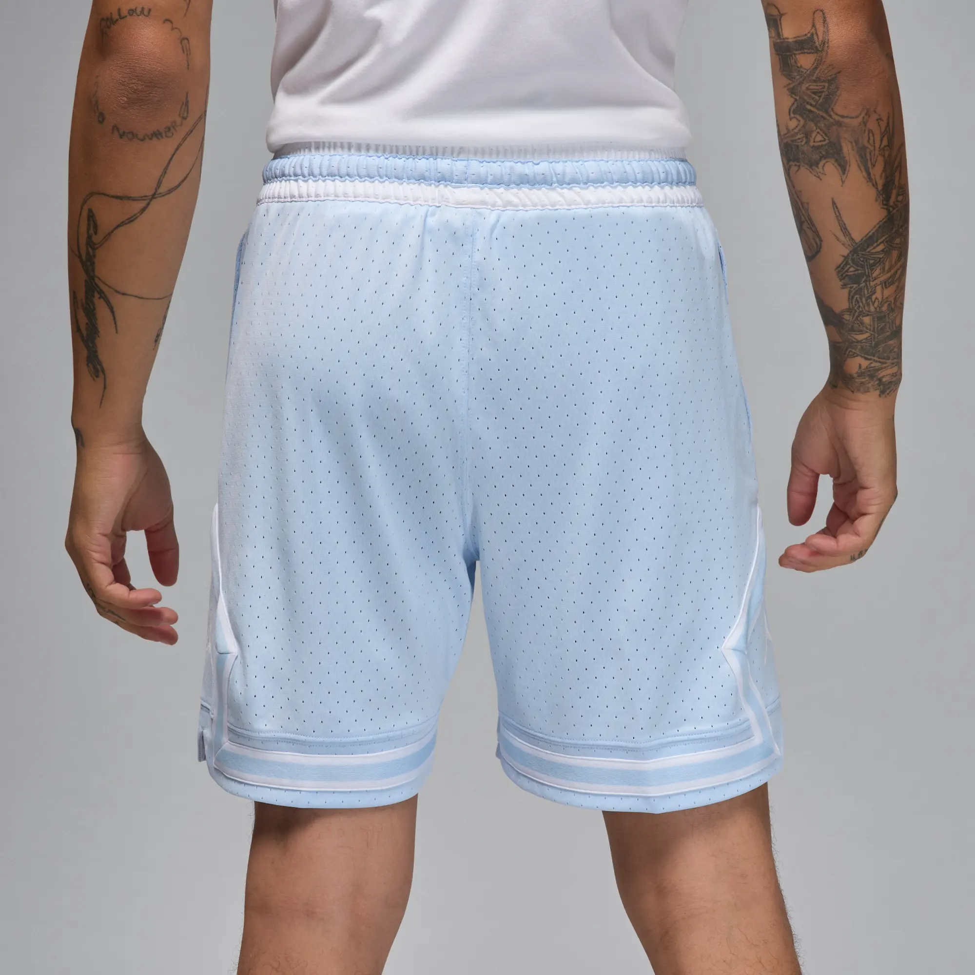 Nike Jordan Sport Men's Dri-FIT Mesh Diamond Shorts - Blue - Polyester