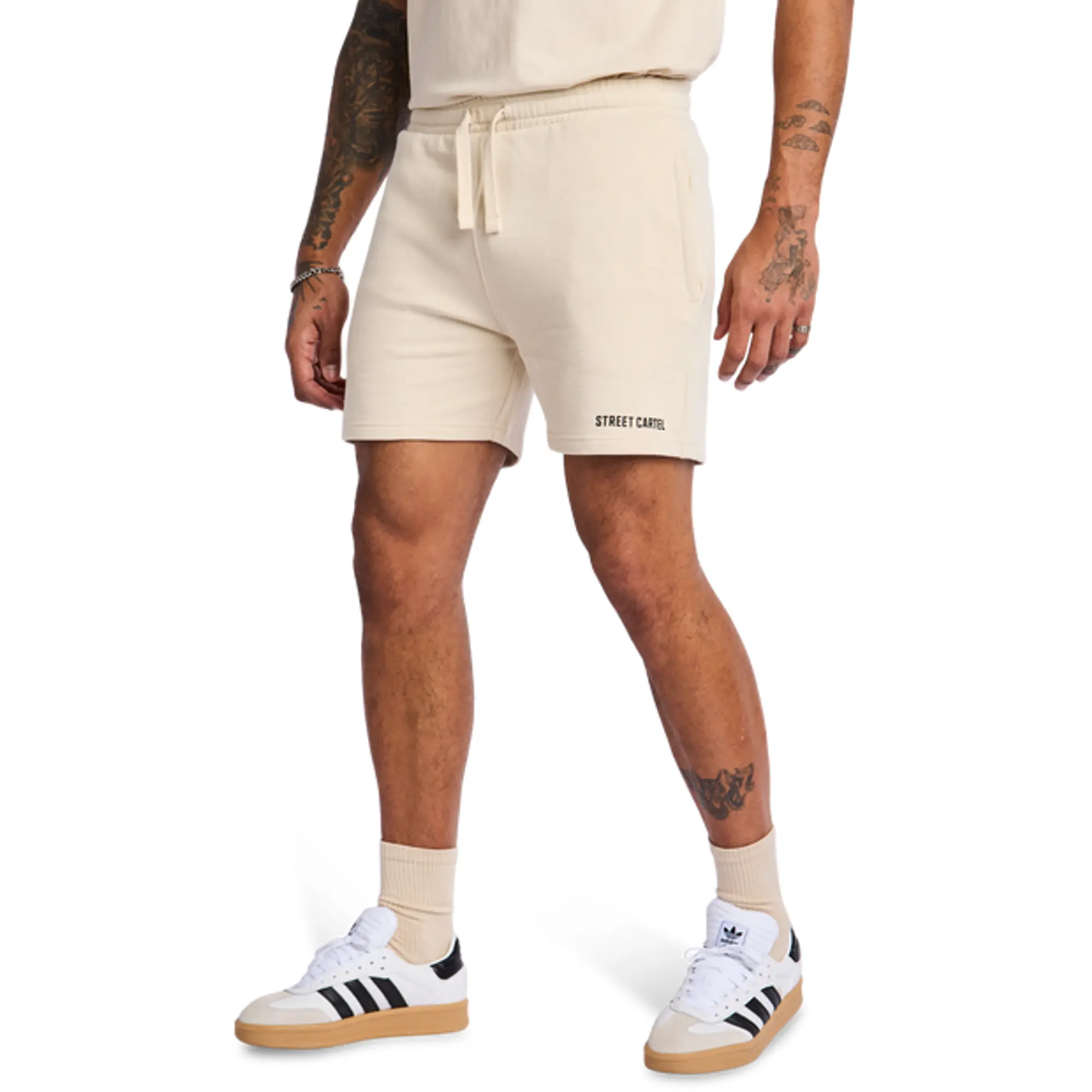 Street Cartel Darkside Men Shorts - White