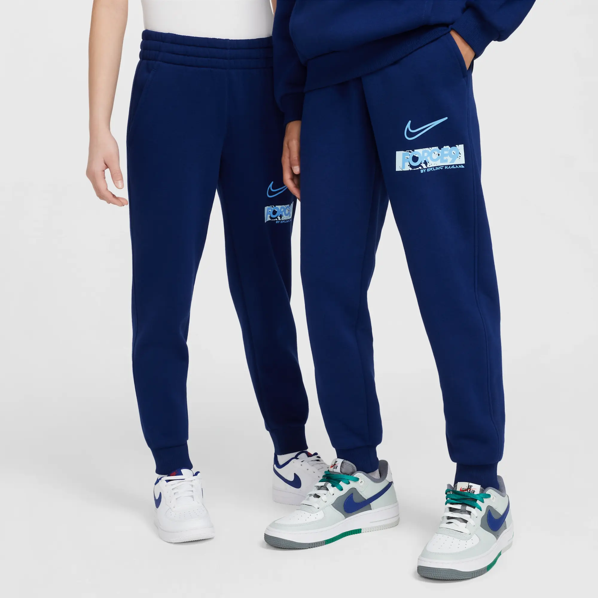 Nike Erling Haaland Club Fleece Older Kids' Joggers - Blue - Cotton/Polyester