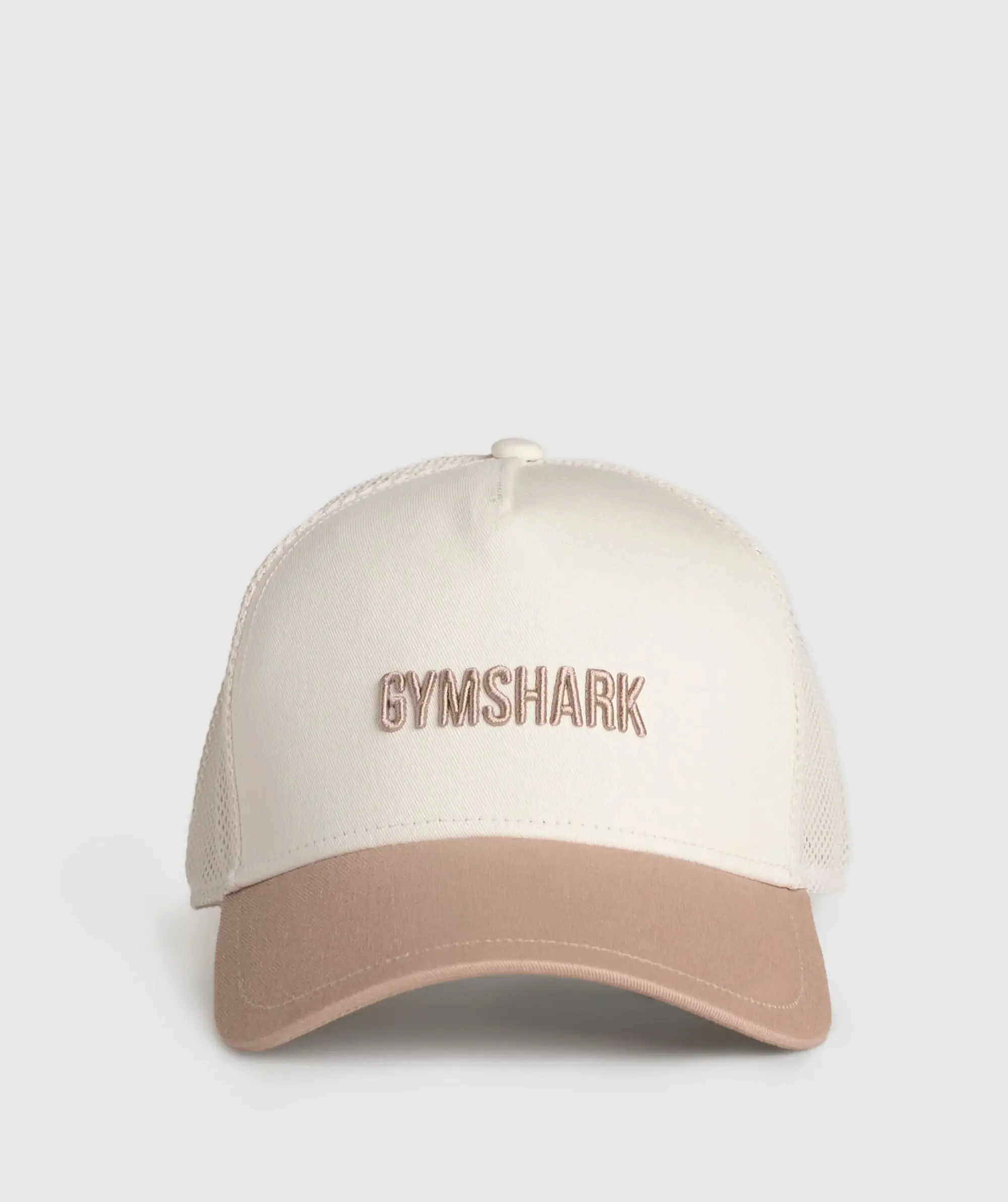  Wordmark Trucker Cap - Oat White/Deep Fawn Brown