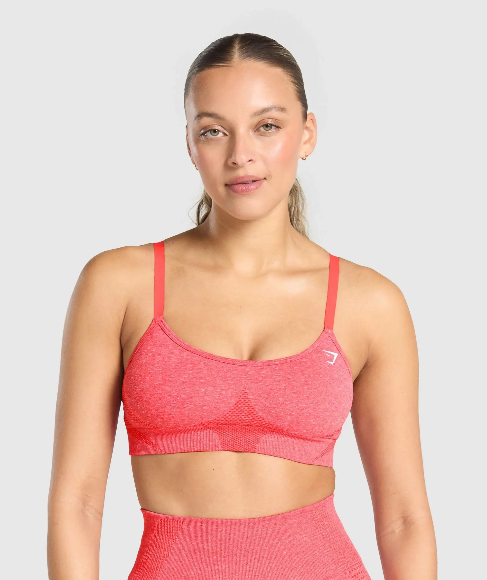  Vital Seamless Sports Bra - Coral Red Marl