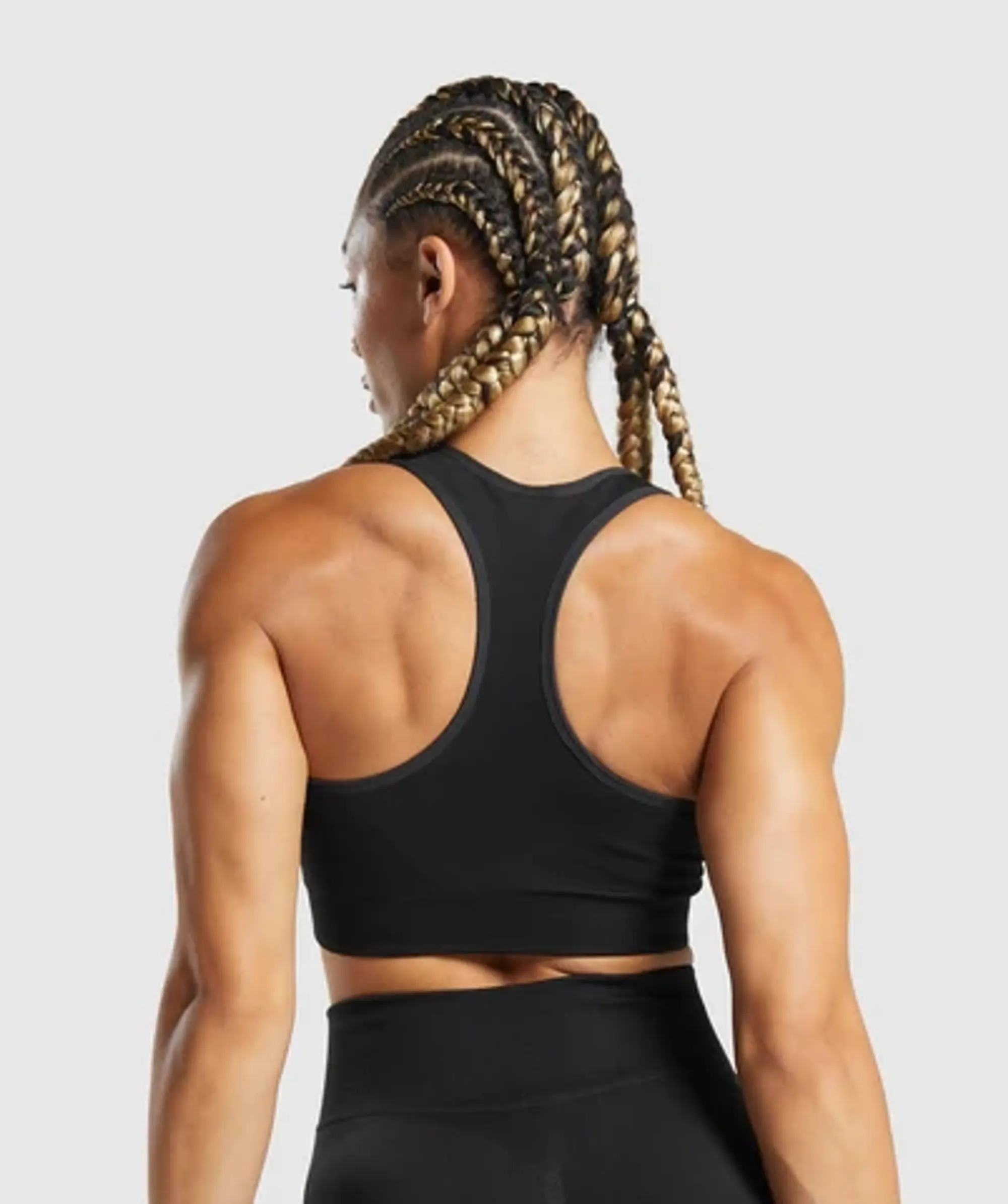  Lift Contour Seamless Sports Bra - Black/Black Marl