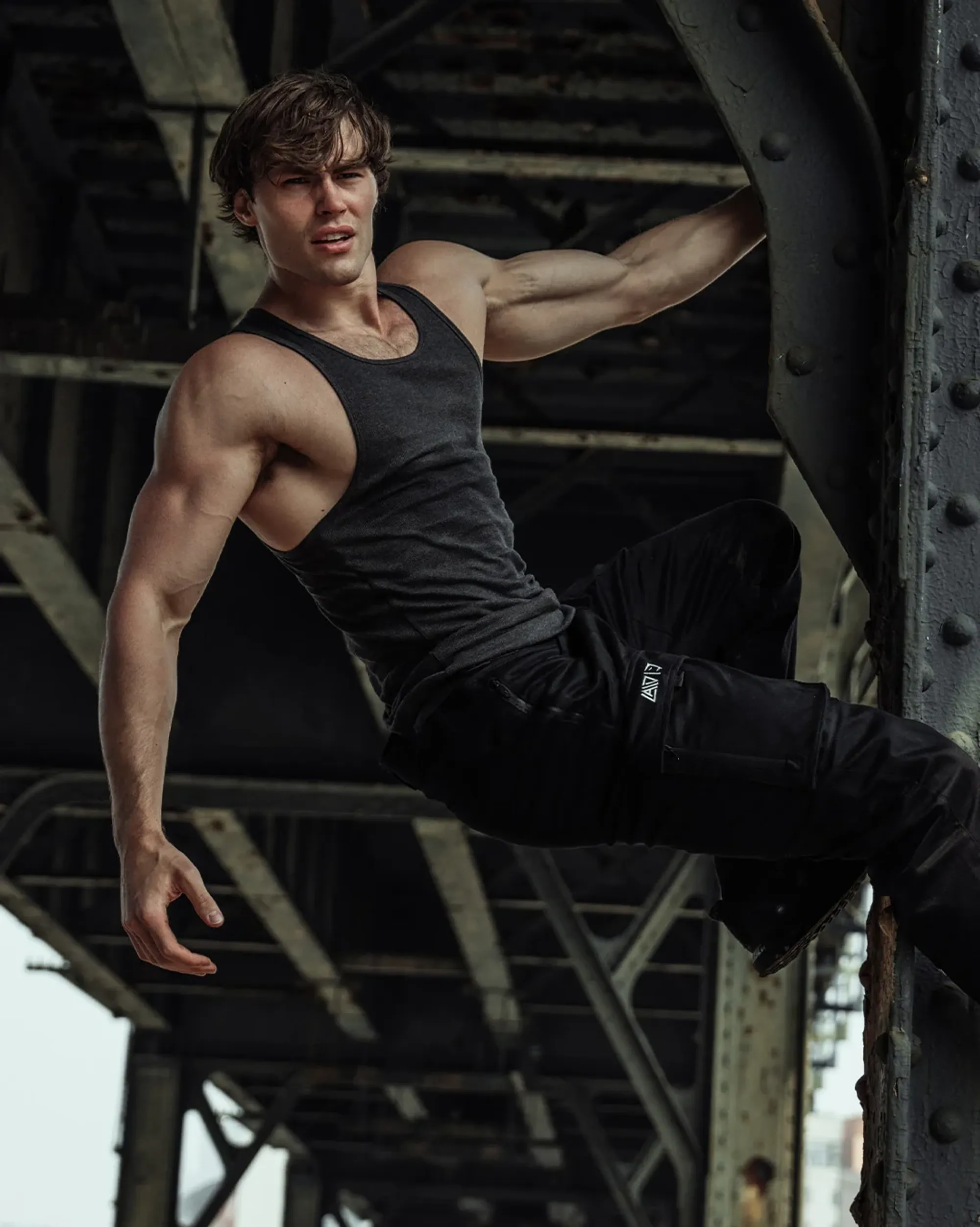 GS x David Laid Cargo Pants - Black | 5063167634131 | FOOTY.COM
