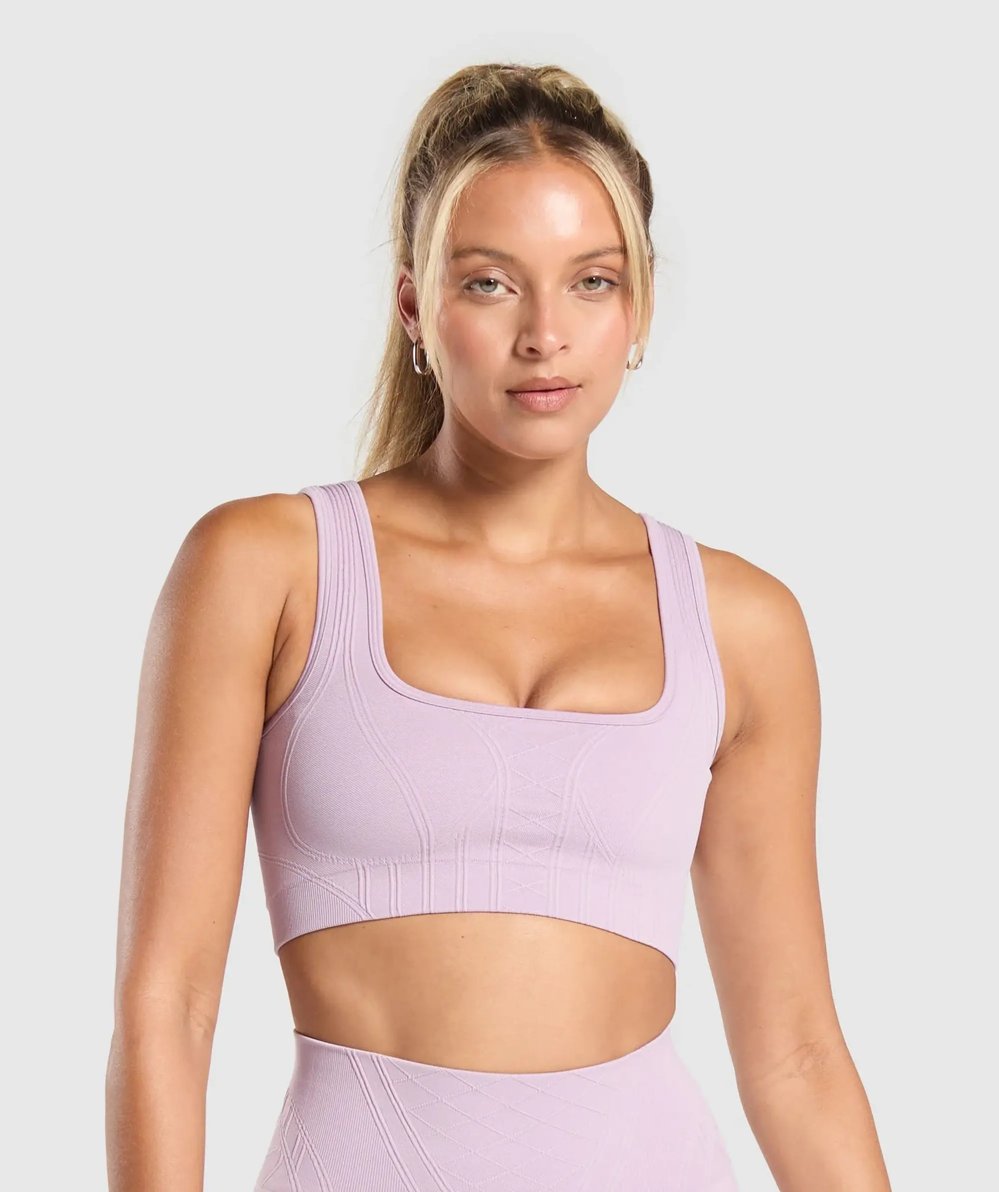  Corset Seamless Sports Bra - Warm Lilac
