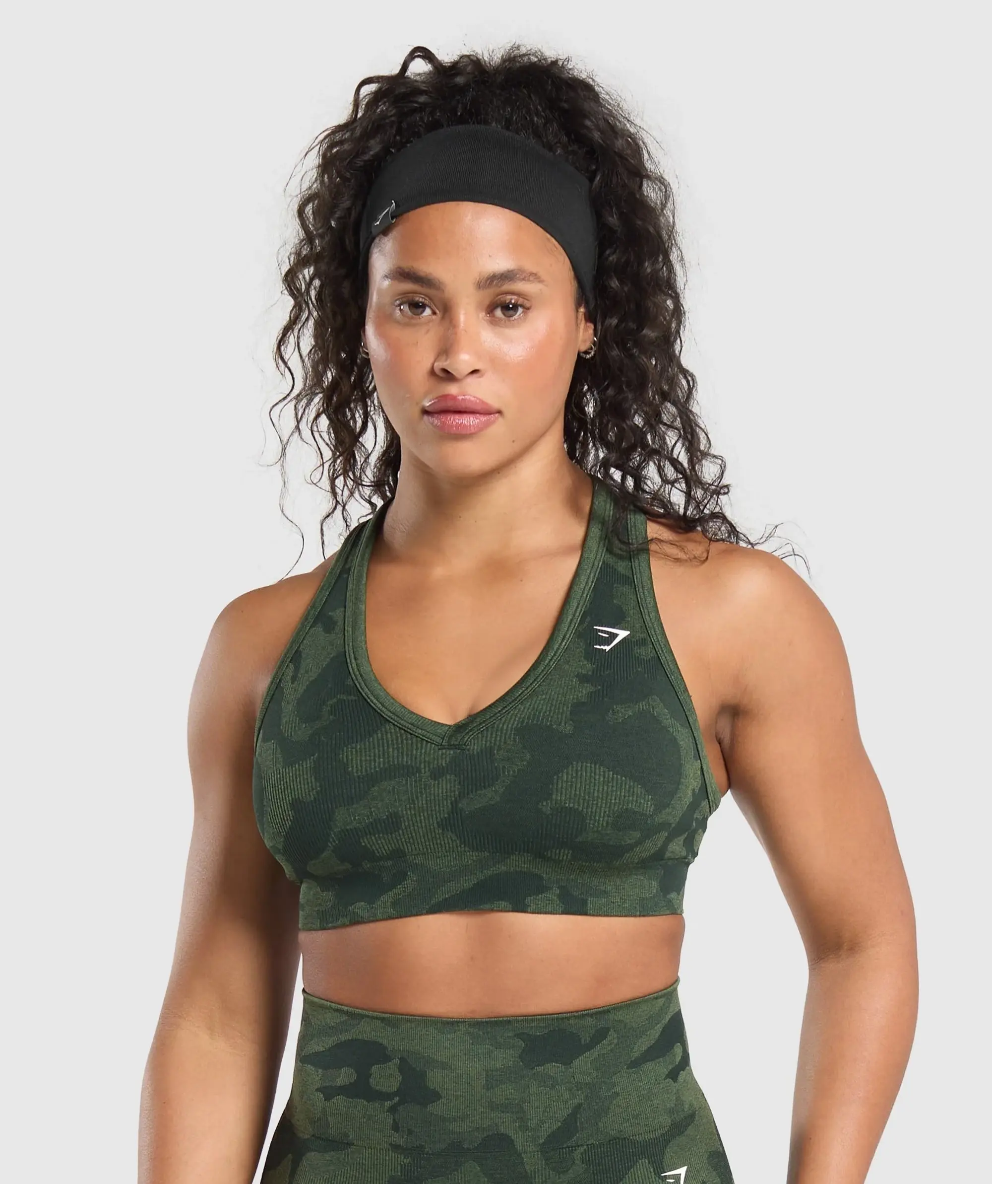  Adapt Camo Sports Bra - Victory Green/ Force Green