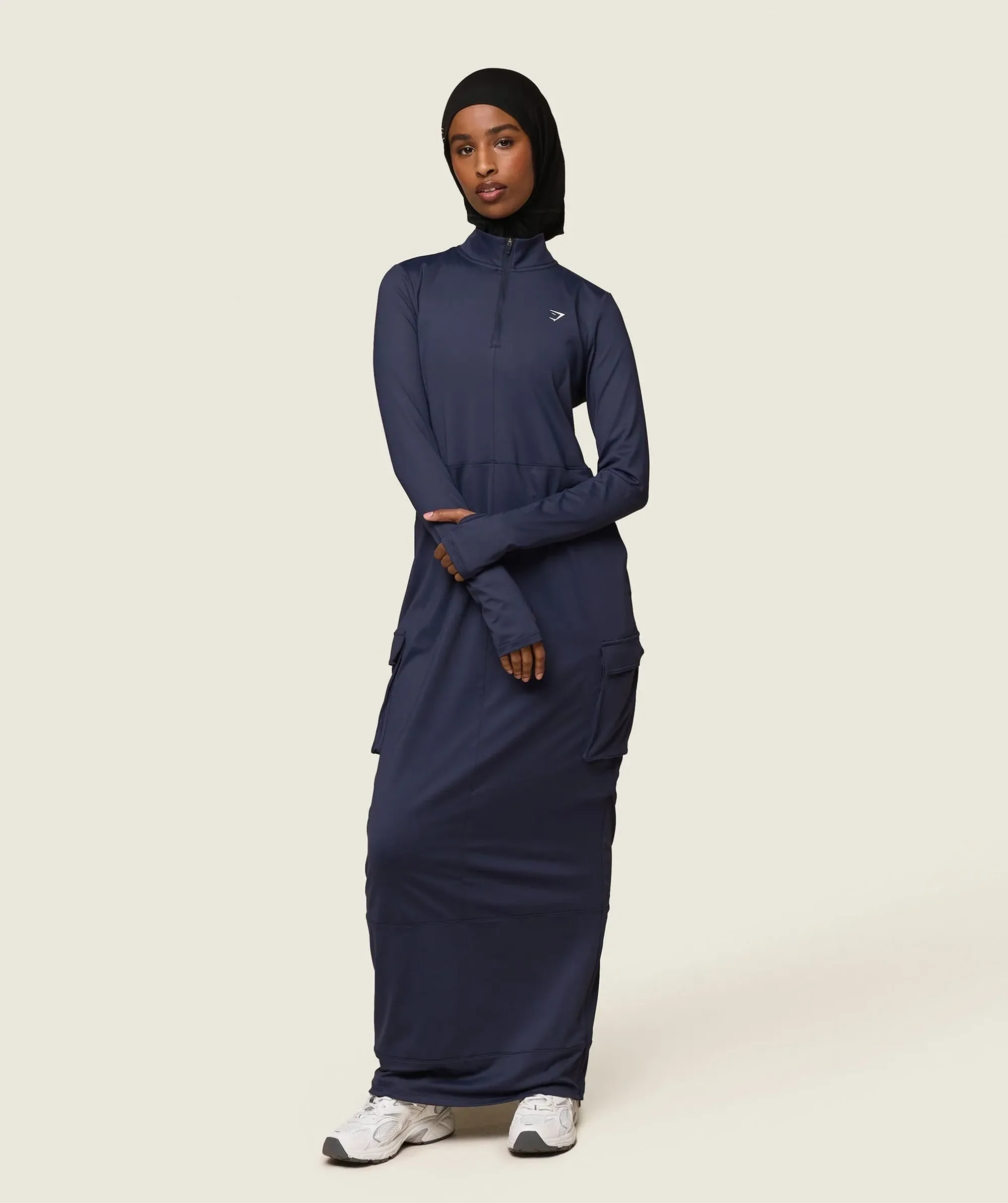 GS x Leana Deeb Abaya - Midnight Blue | 5063168847905 | FOOTY.COM