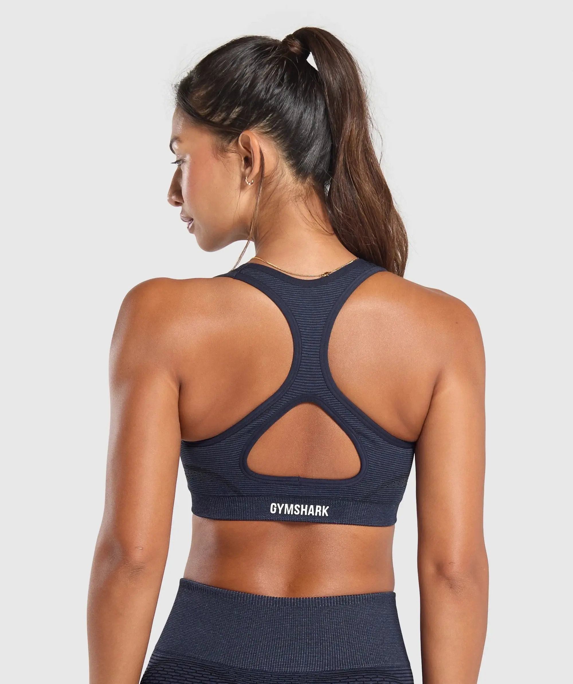  Sport Seamless Sports Bra - Heavy Blue/Iron Blue
