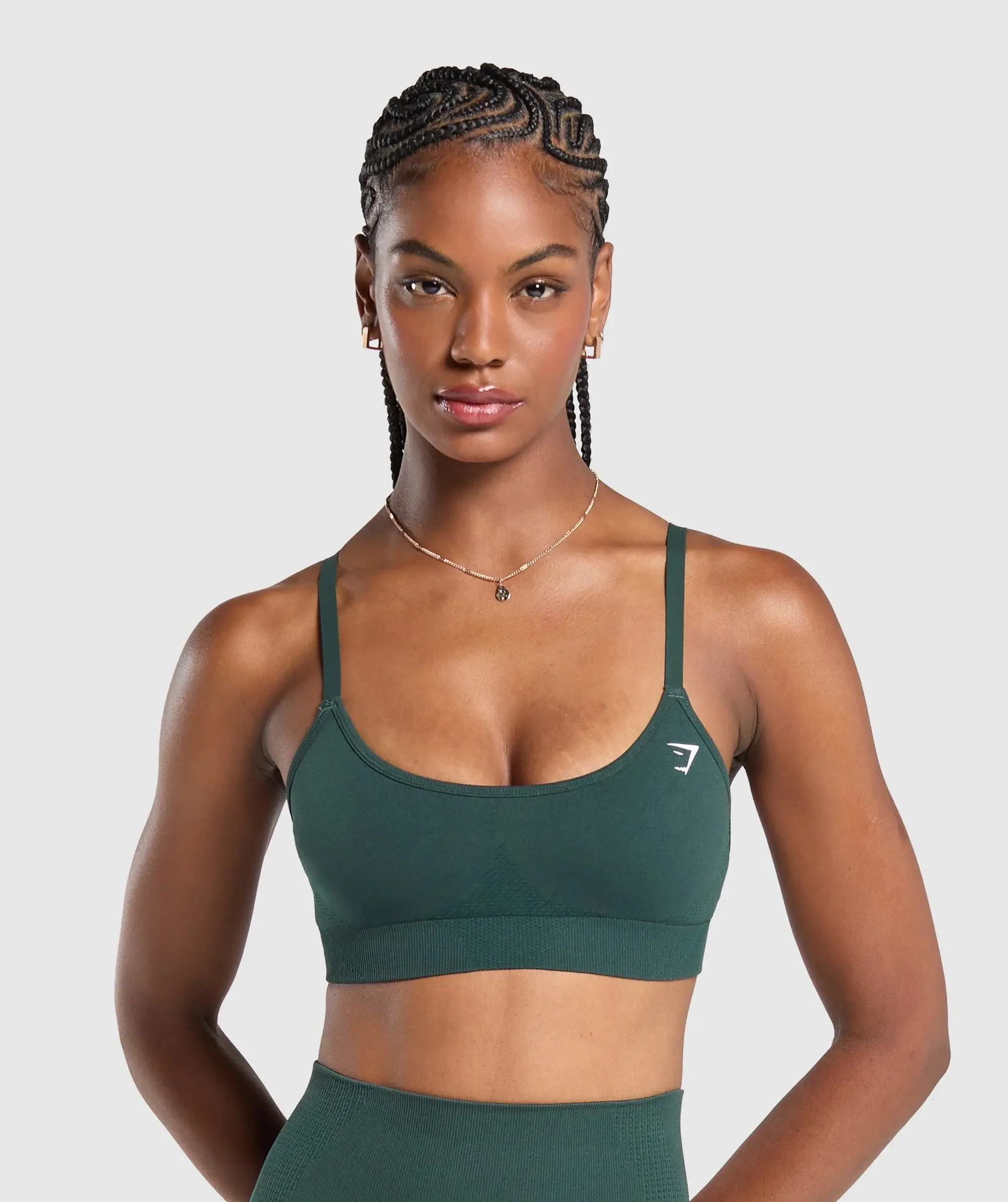  Vital Seamless Sports Bra - Woodland Green/ Marl