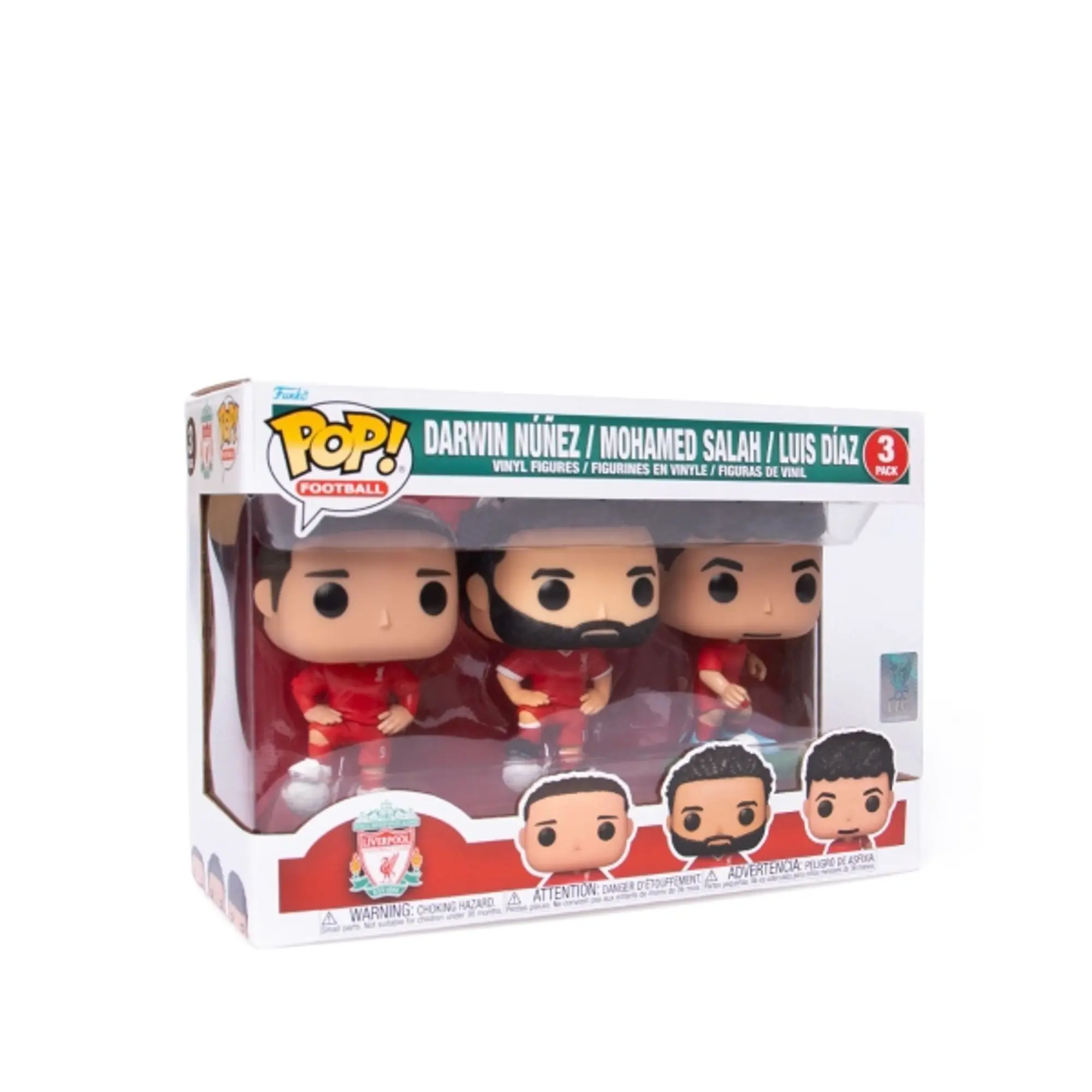 LFC Funko Pop! Vinyl Figurines Set Of 3 - Salah, Darwin & Díaz