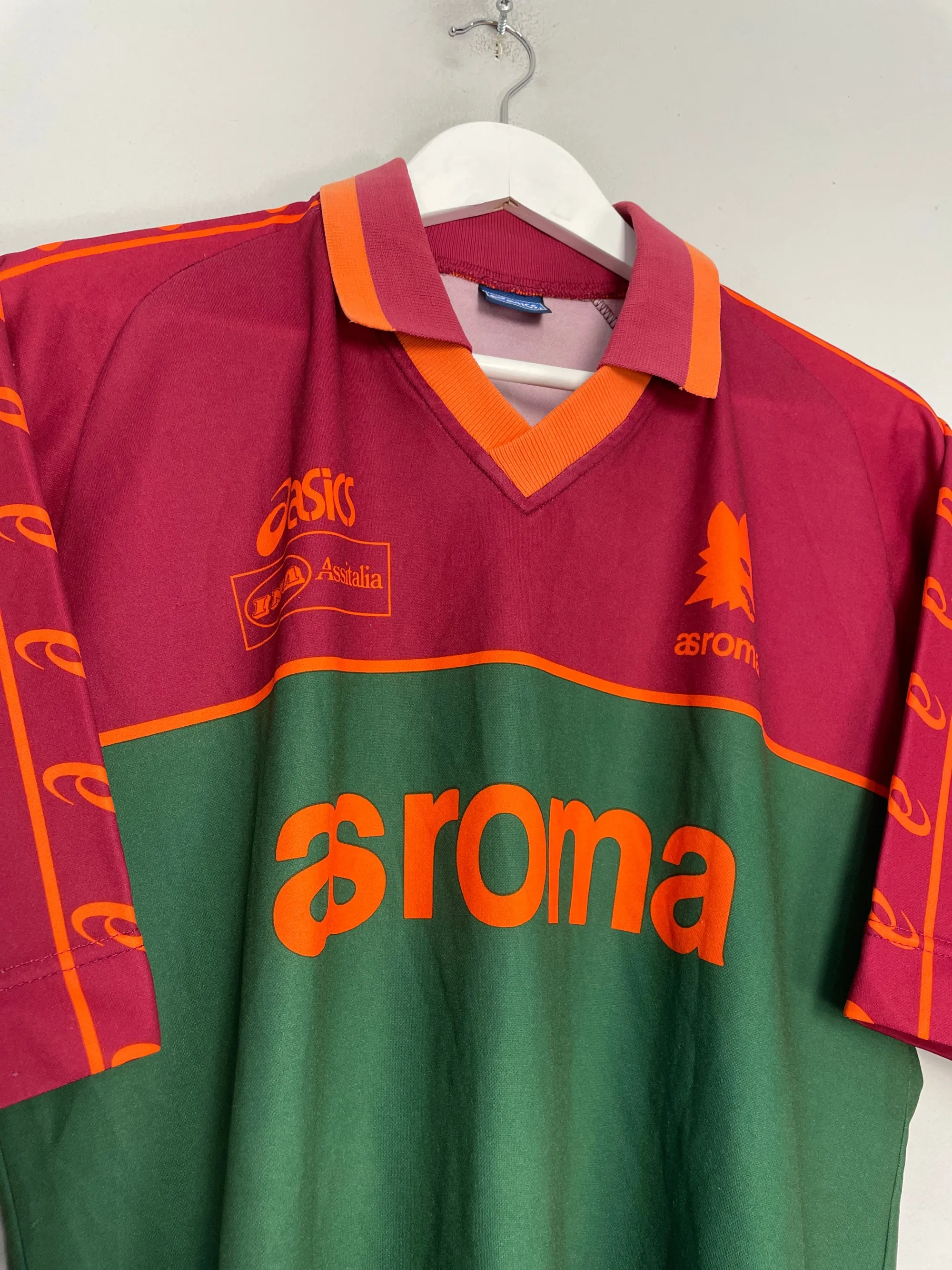 1995/96 ROMA TRAINING SHIRT (M) ASICS | 82086952-9622 | FOOTY.COM
