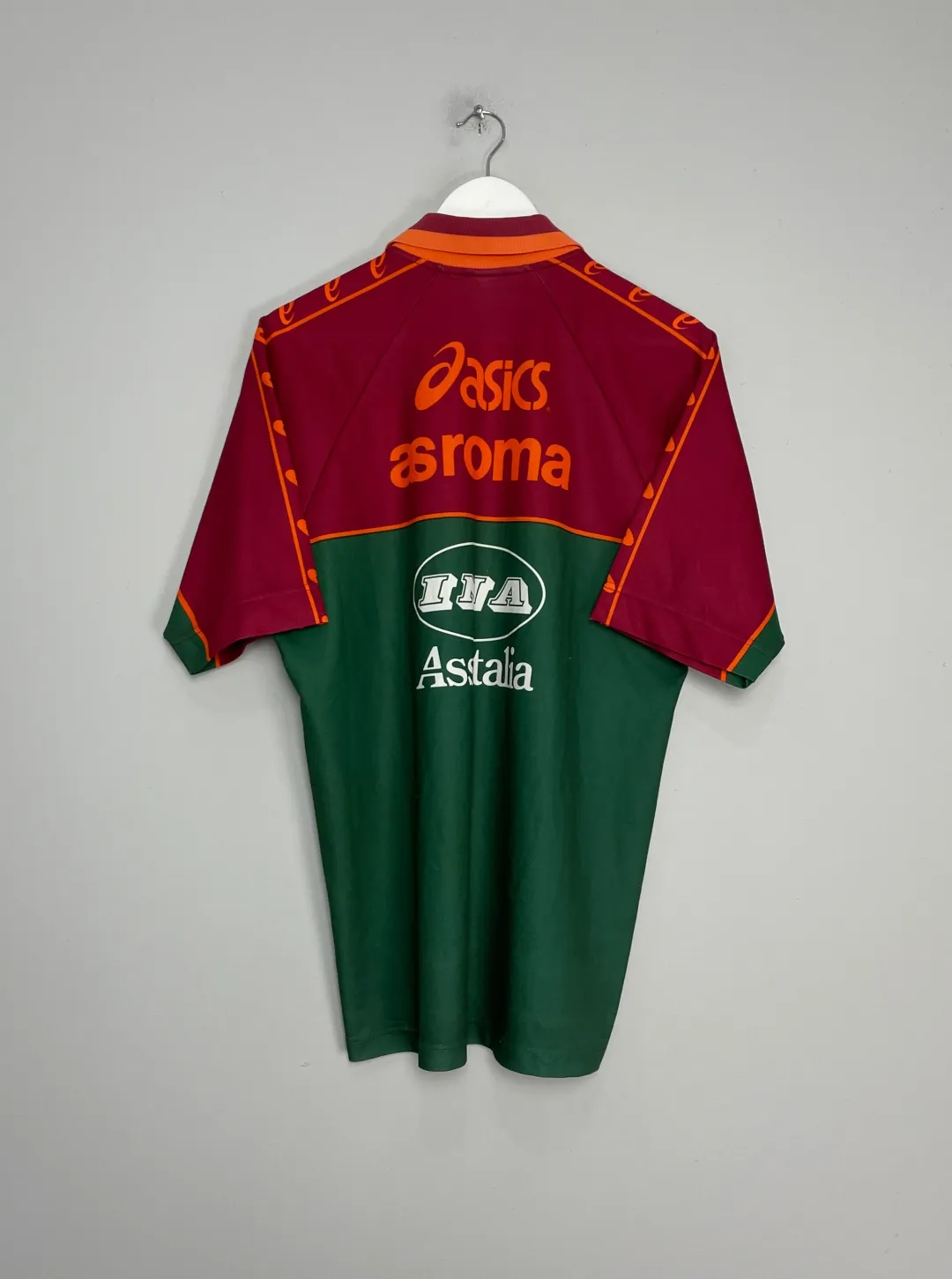 95-96 ASローマ　ASICSオフィシャル　トレーニングシャツ 1080.webp