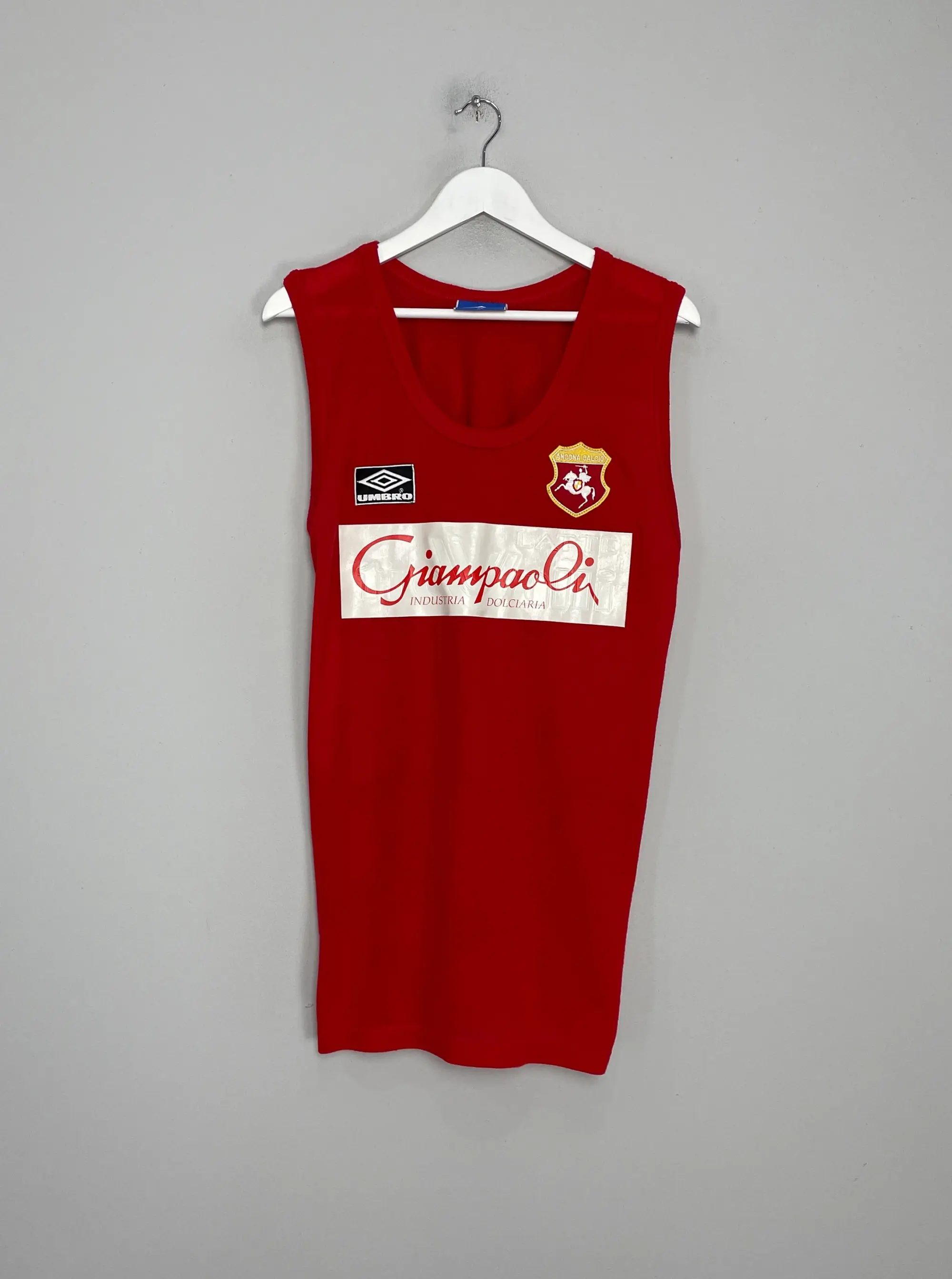 1992/93 ANCONA CALCIO TRAINING VEST (XL) UMBRO