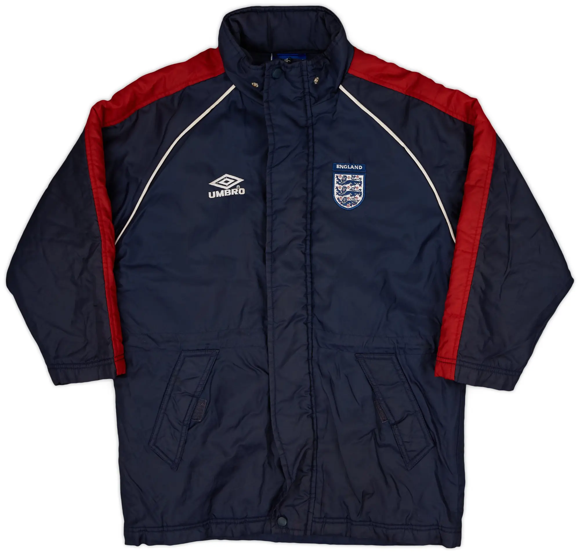 1999-00 England Umbro Padded Bench Coat - 8/10 - (M.Boys)