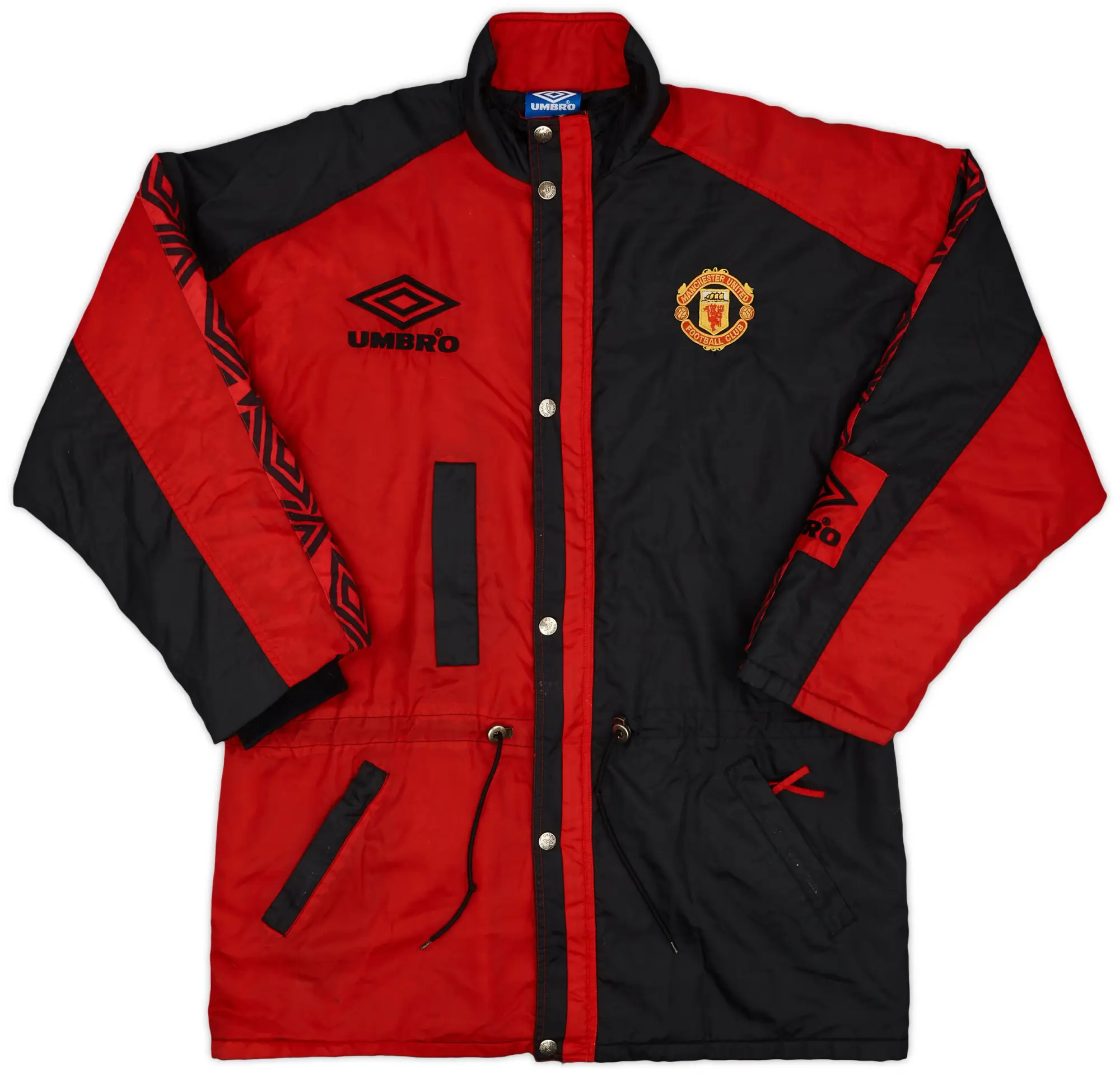 1995-97 Manchester United Umbro Padded Bench Coat - 7/10 - (XL)