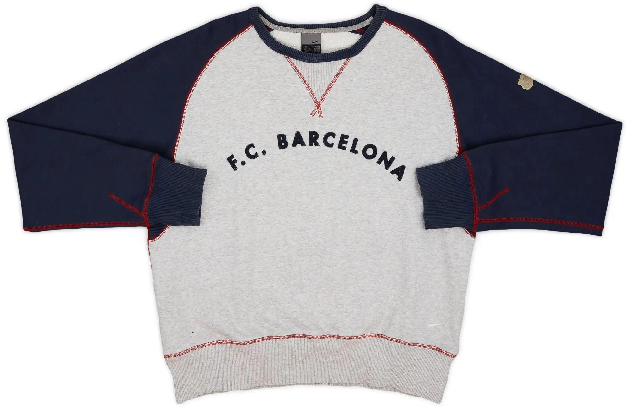 2003-04 Barcelona Nike Sweat Top - 9/10 - (L)