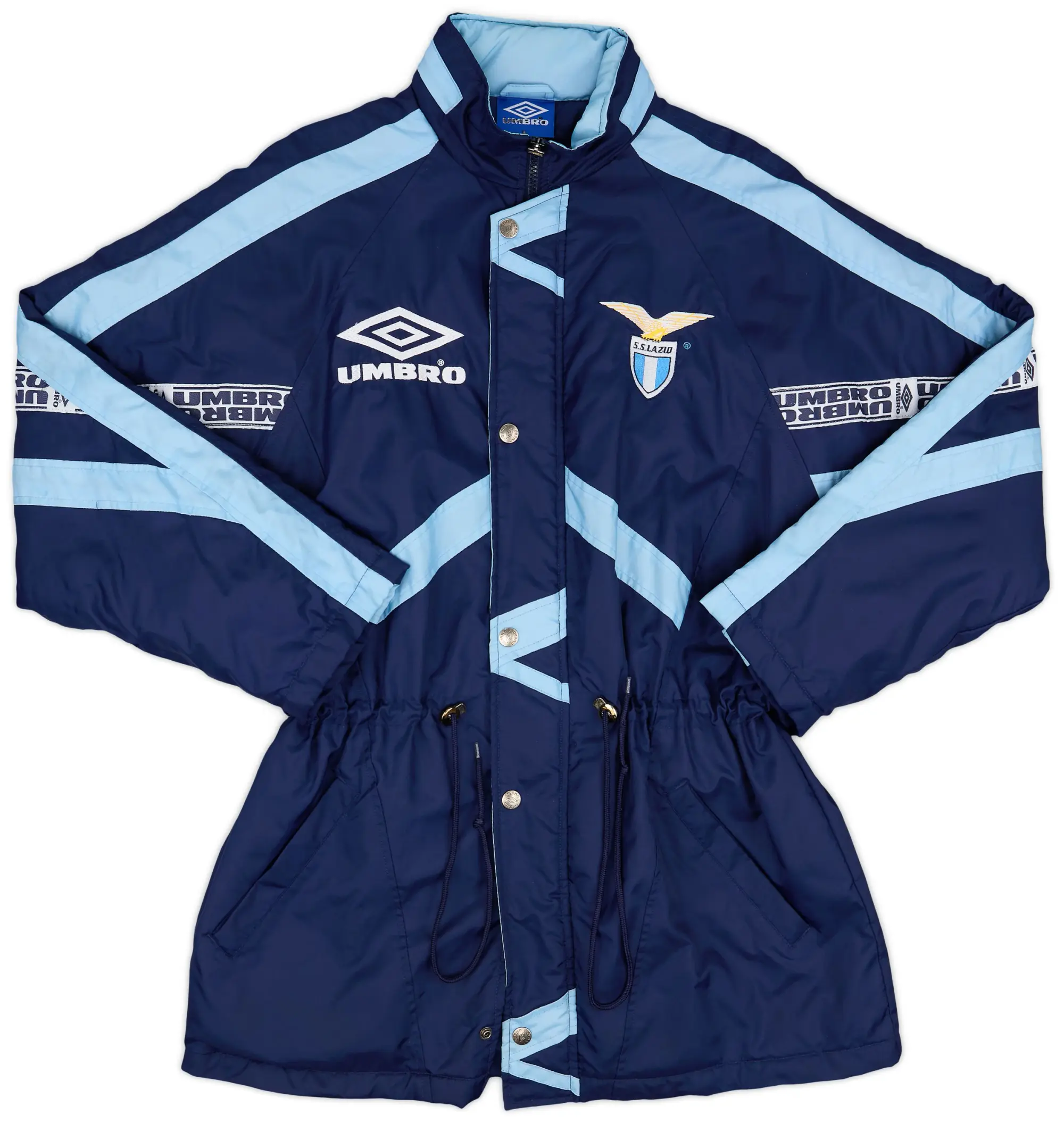 1993-94 Lazio Umbro Hooded Bench Coat - 9/10 - (L)